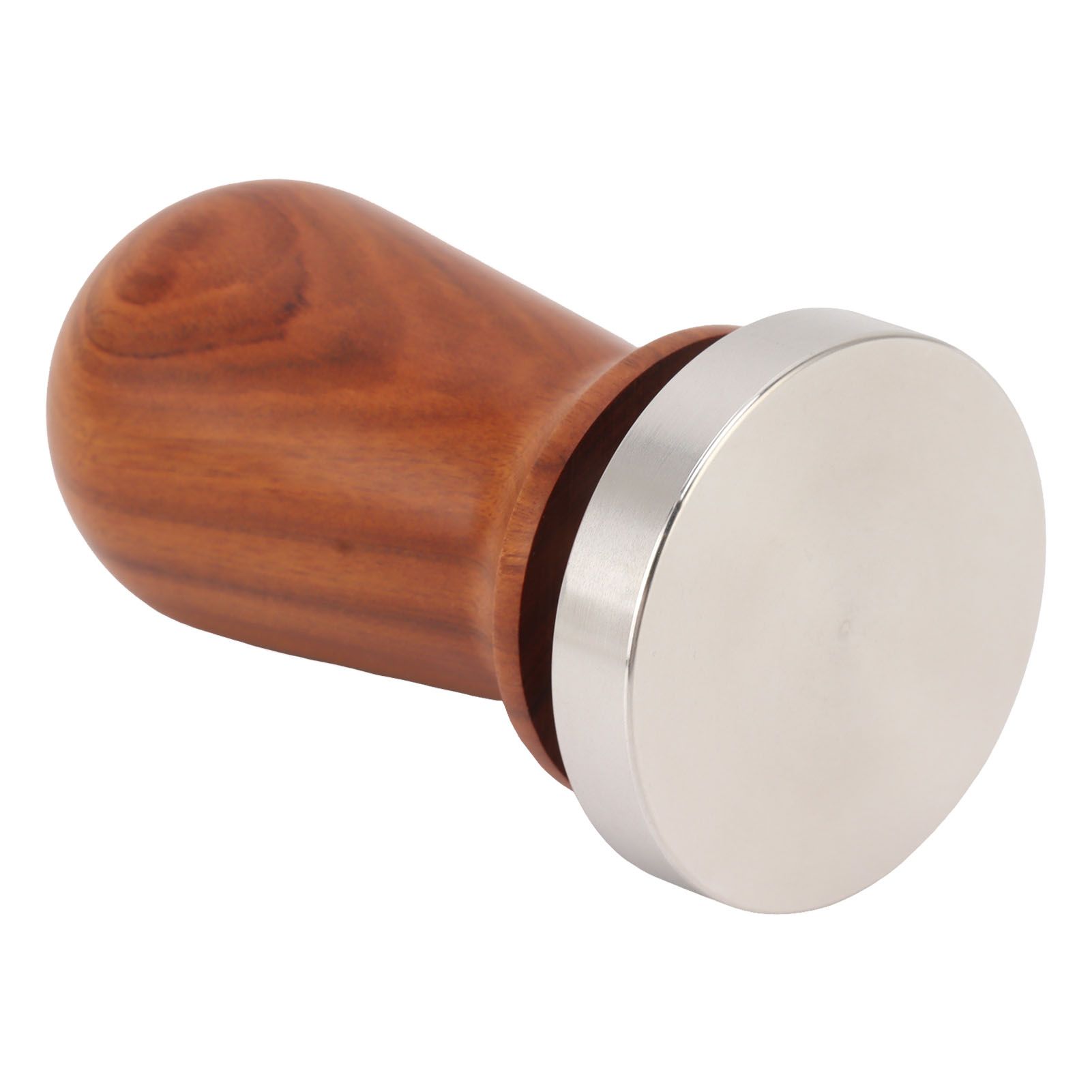 Coffee Tamper with Flat Stainless Steel Base Wooden Handle Coffee Powder Press Tamping Tool 58mm / 2.3in - Image 7