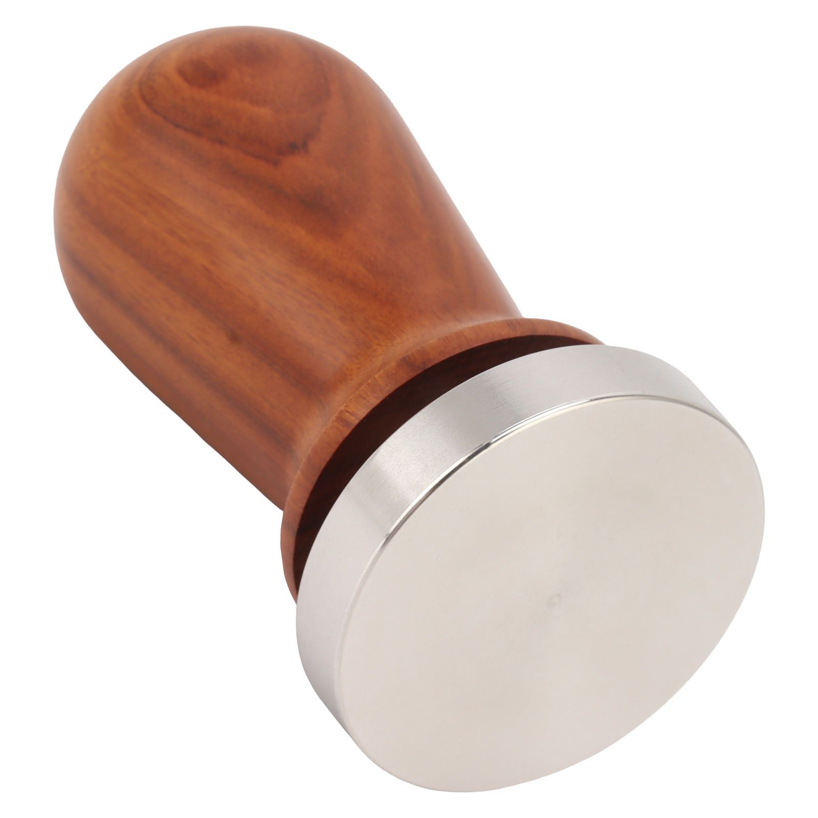 Coffee Tamper with Flat Stainless Steel Base Wooden Handle Coffee Powder Press Tamping Tool 58mm / 2.3in - Image 8