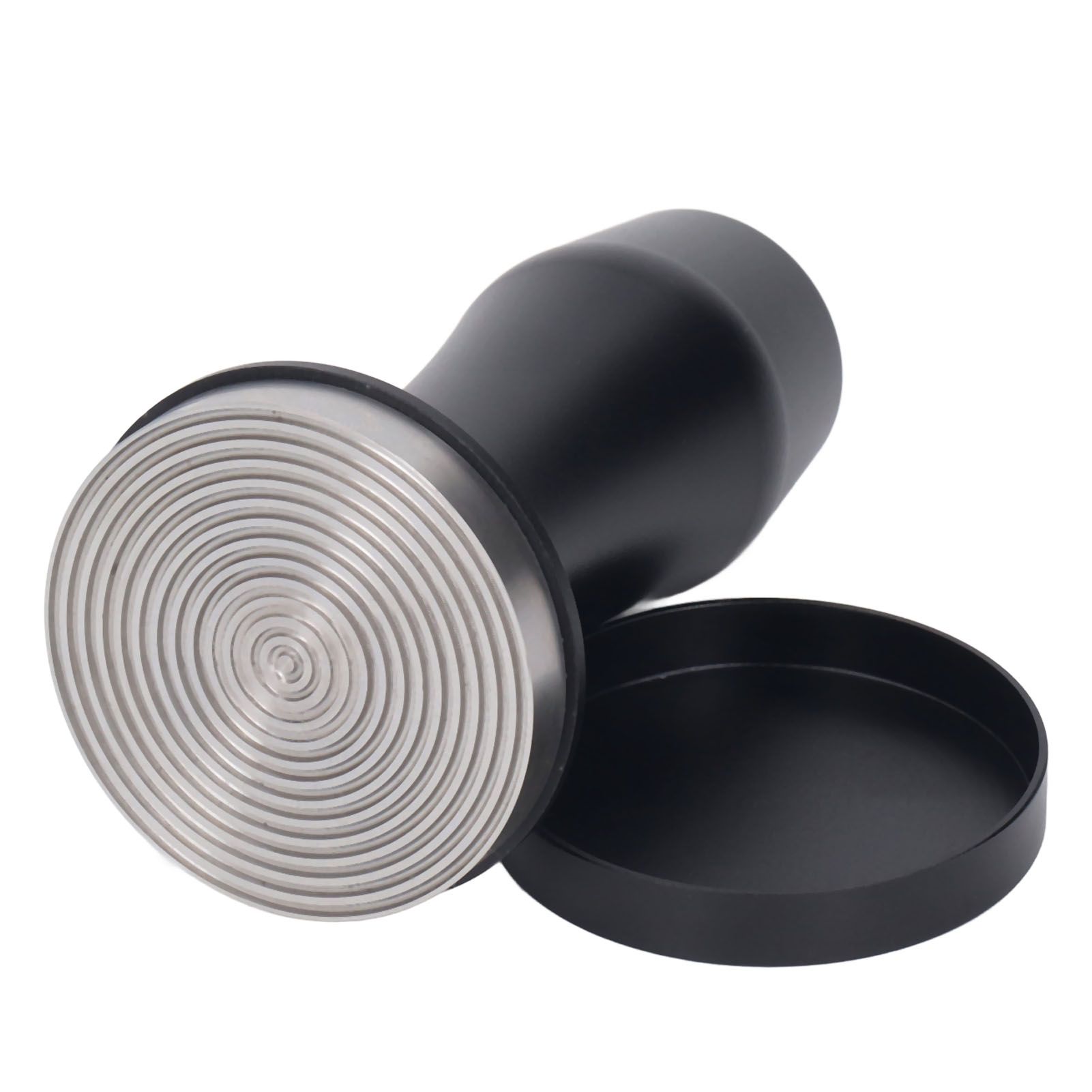 Coffee Tamper Aluminum Alloy Calibrated Tamper with Spring Loaded Stainless Steel Base for Cafe Home 53 Thread Bottom - Image 1