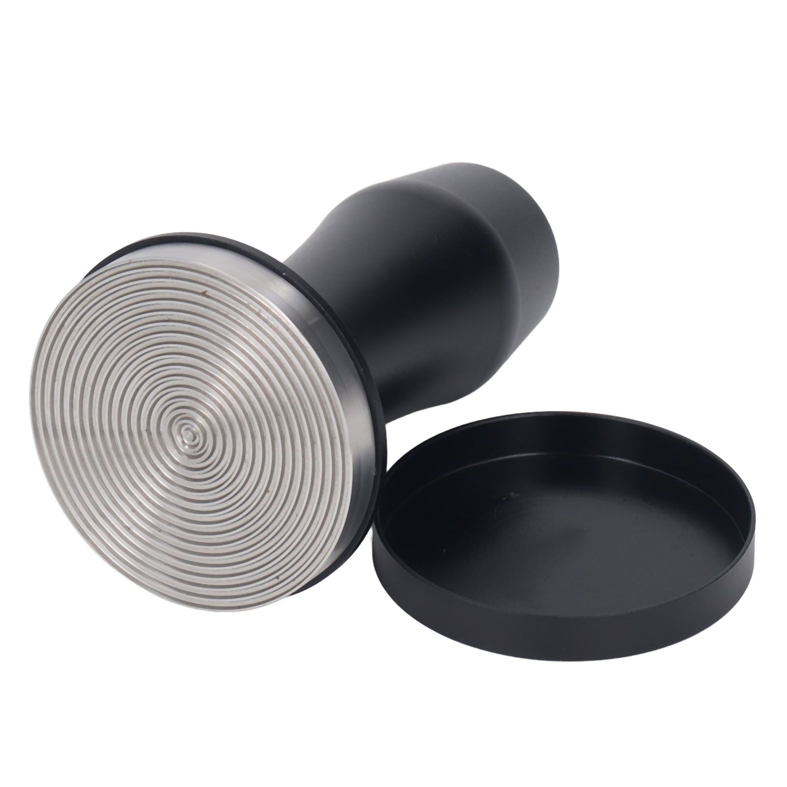 Coffee Tamper Aluminum Alloy Calibrated Tamper with Spring Loaded Stainless Steel Base for Cafe Home 58 Thread Bottom - Image 1