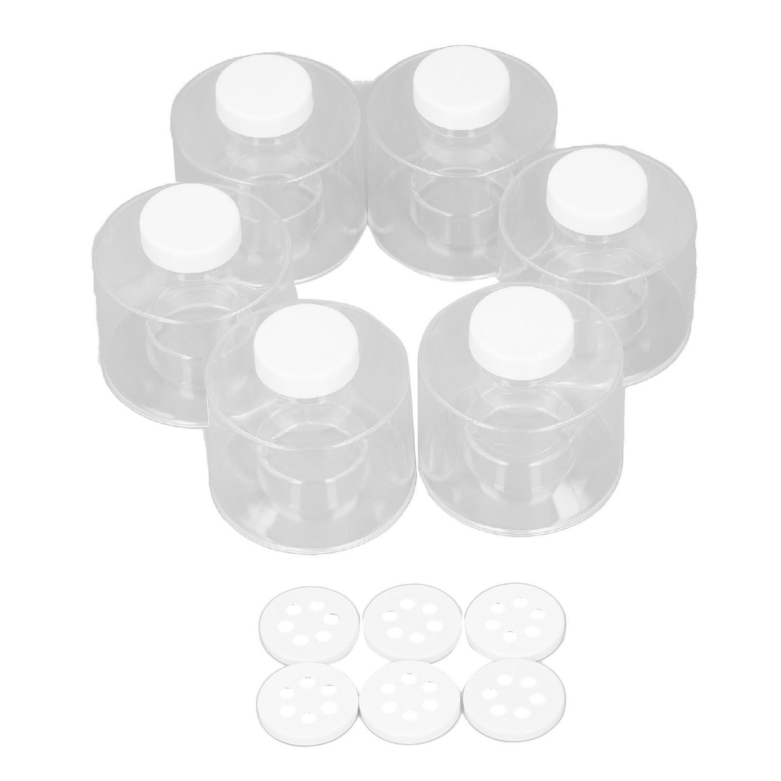 6 Pcs Stackable Spice Pot Spice Tower Spice Color Transparent Pot Seasoning Bottle for Kitchen - Image 1