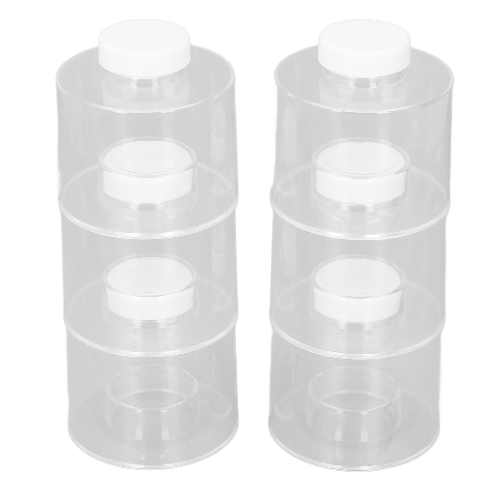 6 Pcs Stackable Spice Pot Spice Tower Spice Color Transparent Pot Seasoning Bottle for Kitchen - Image 4
