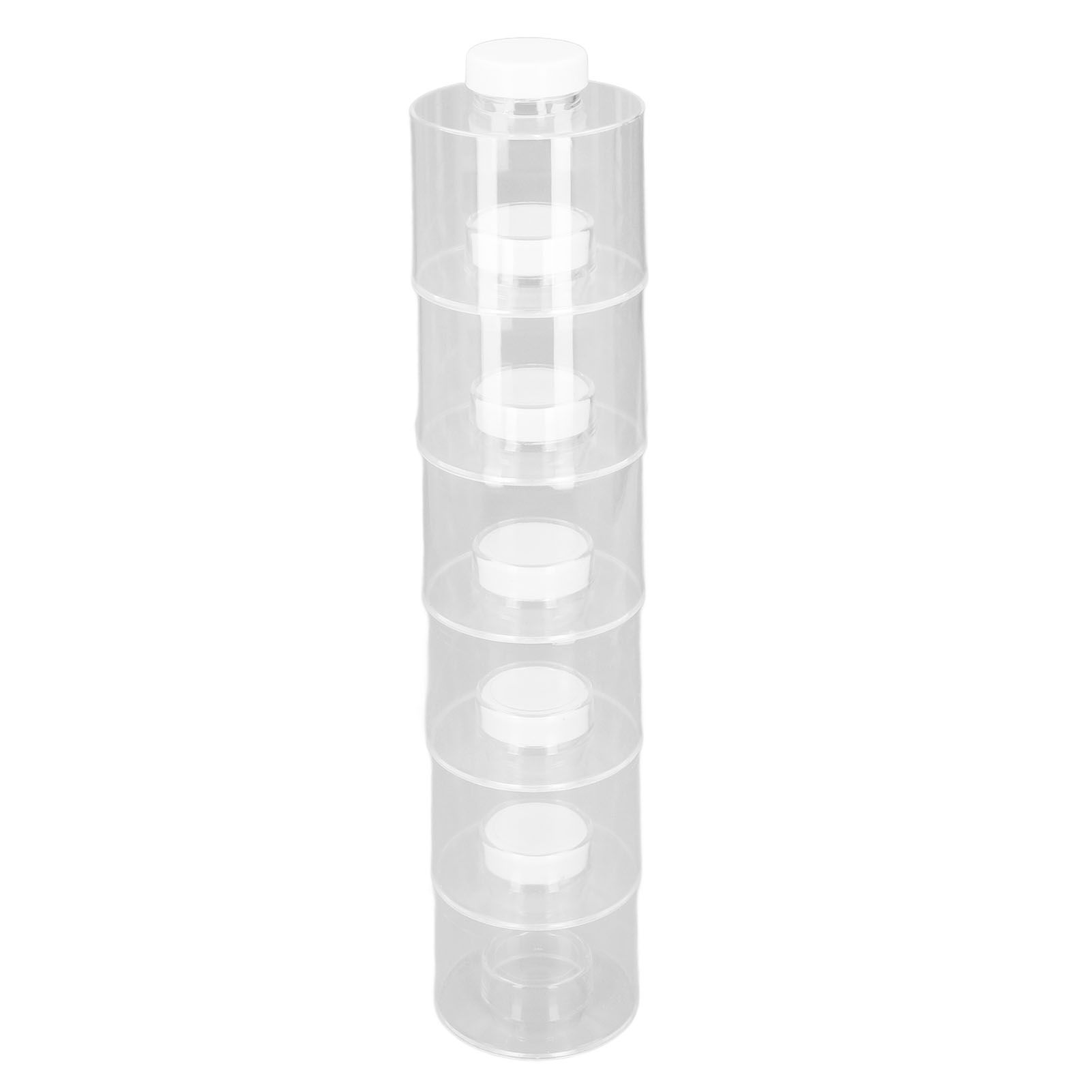 6 Pcs Stackable Spice Pot Spice Tower Spice Color Transparent Pot Seasoning Bottle for Kitchen - Image 6