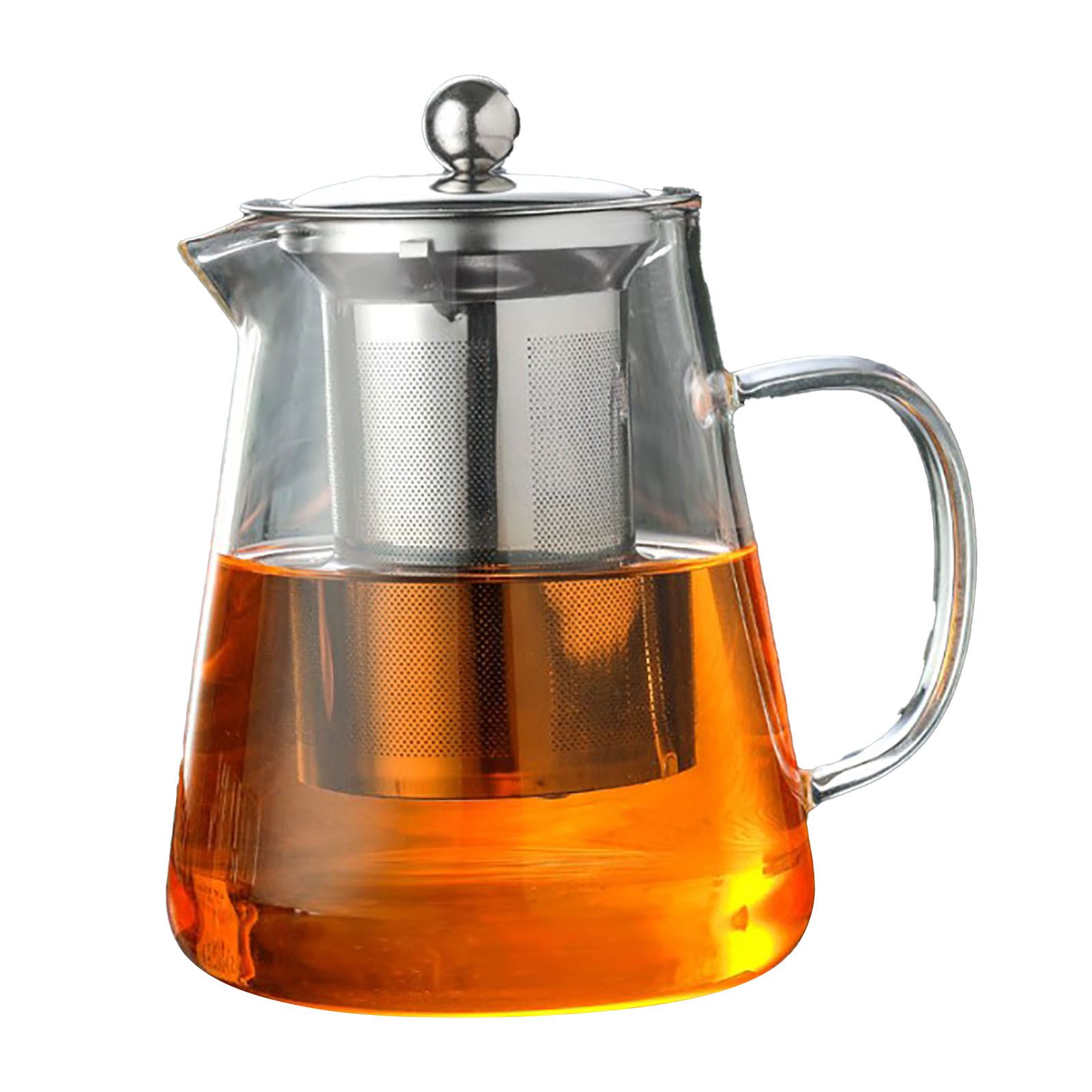 1300ml Glass Teapot Thickened Heat Resistant Clear Ergonomic Handle for Loose Leaf Blooming Tea - Image 1