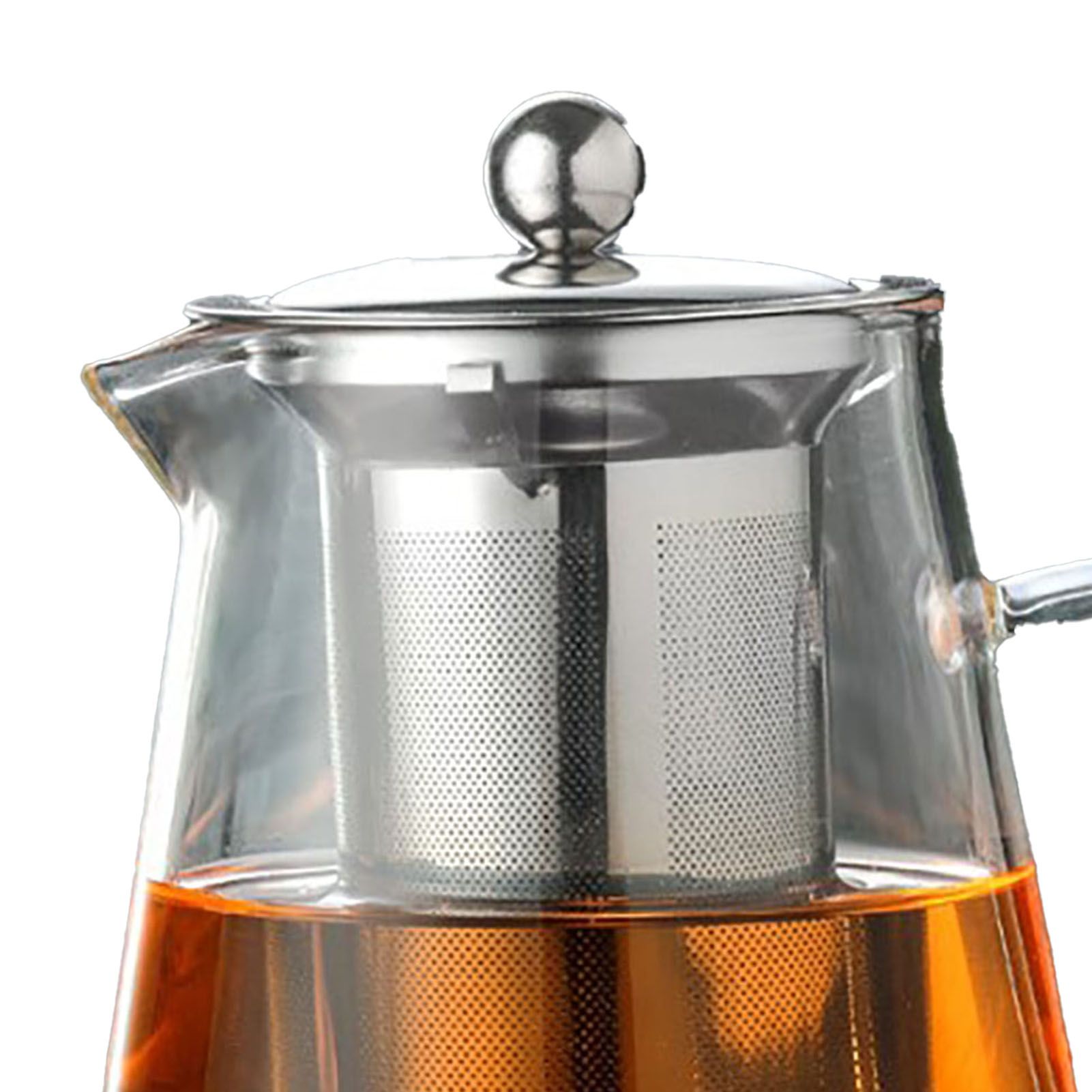 1300ml Glass Teapot Thickened Heat Resistant Clear Ergonomic Handle for Loose Leaf Blooming Tea - Image 2