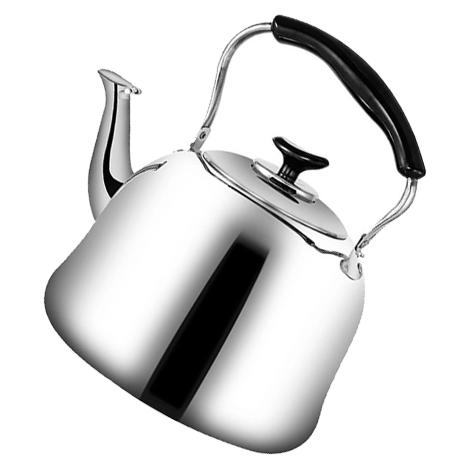 Whistling Kettle Stainless Steel Boiling Audible Alarm Large Opening Stovetop Teapot with Tea Filter 2L - Image 2