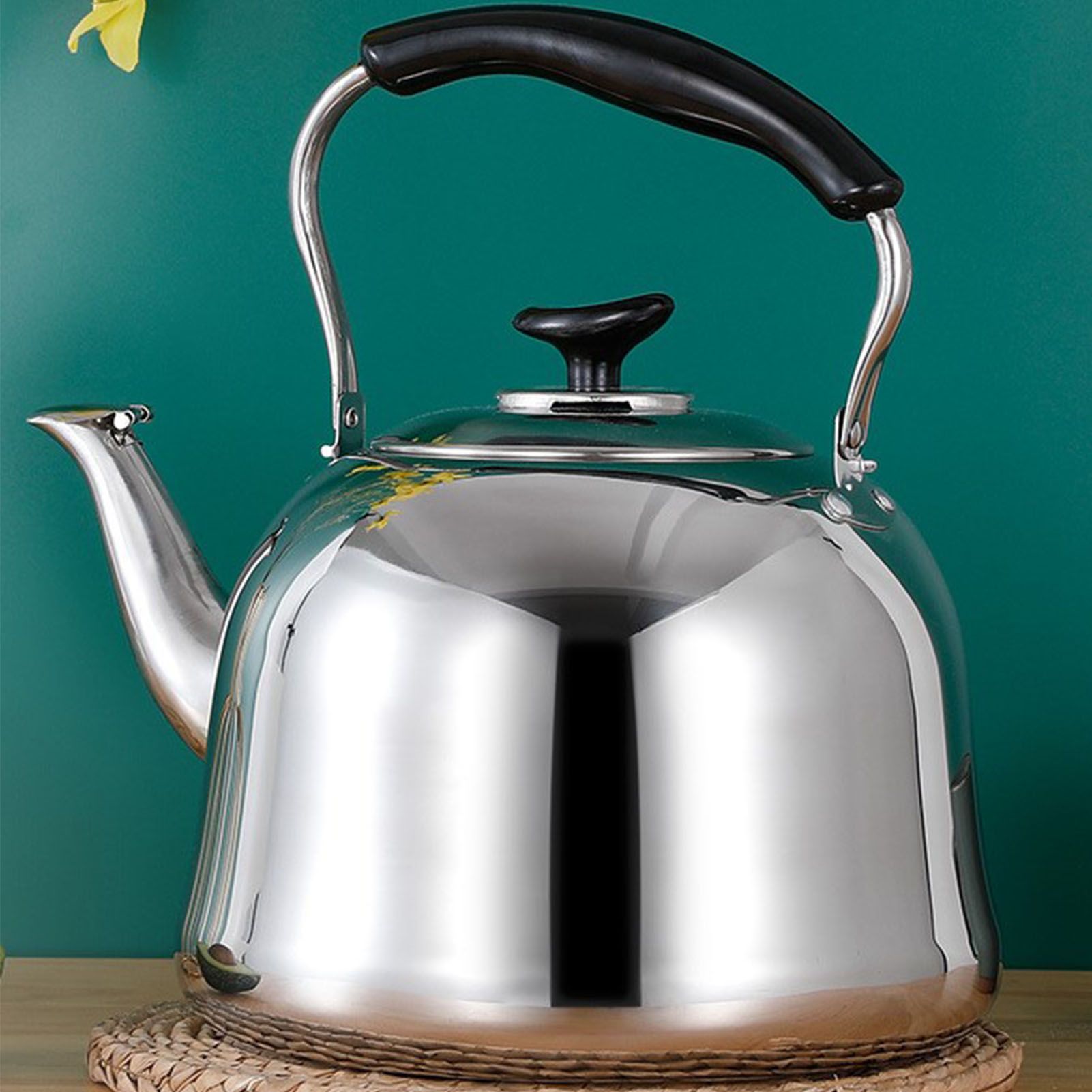 Whistling Kettle Stainless Steel Boiling Audible Alarm Large Opening Stovetop Teapot with Tea Filter 2L - Image 5