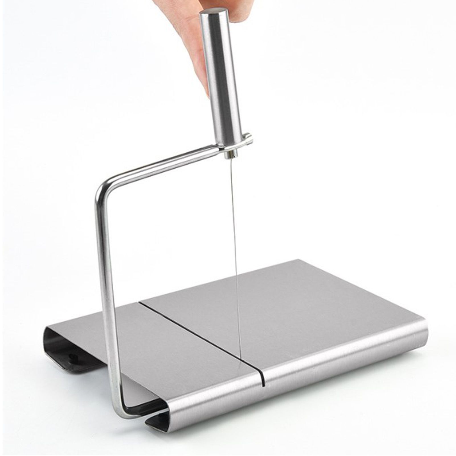 Cheese Cutter Board Stainless Steel Household Anti Corrosion Cheese Cutter with 6PCS Cutting Wire for Kitchen - Image 3
