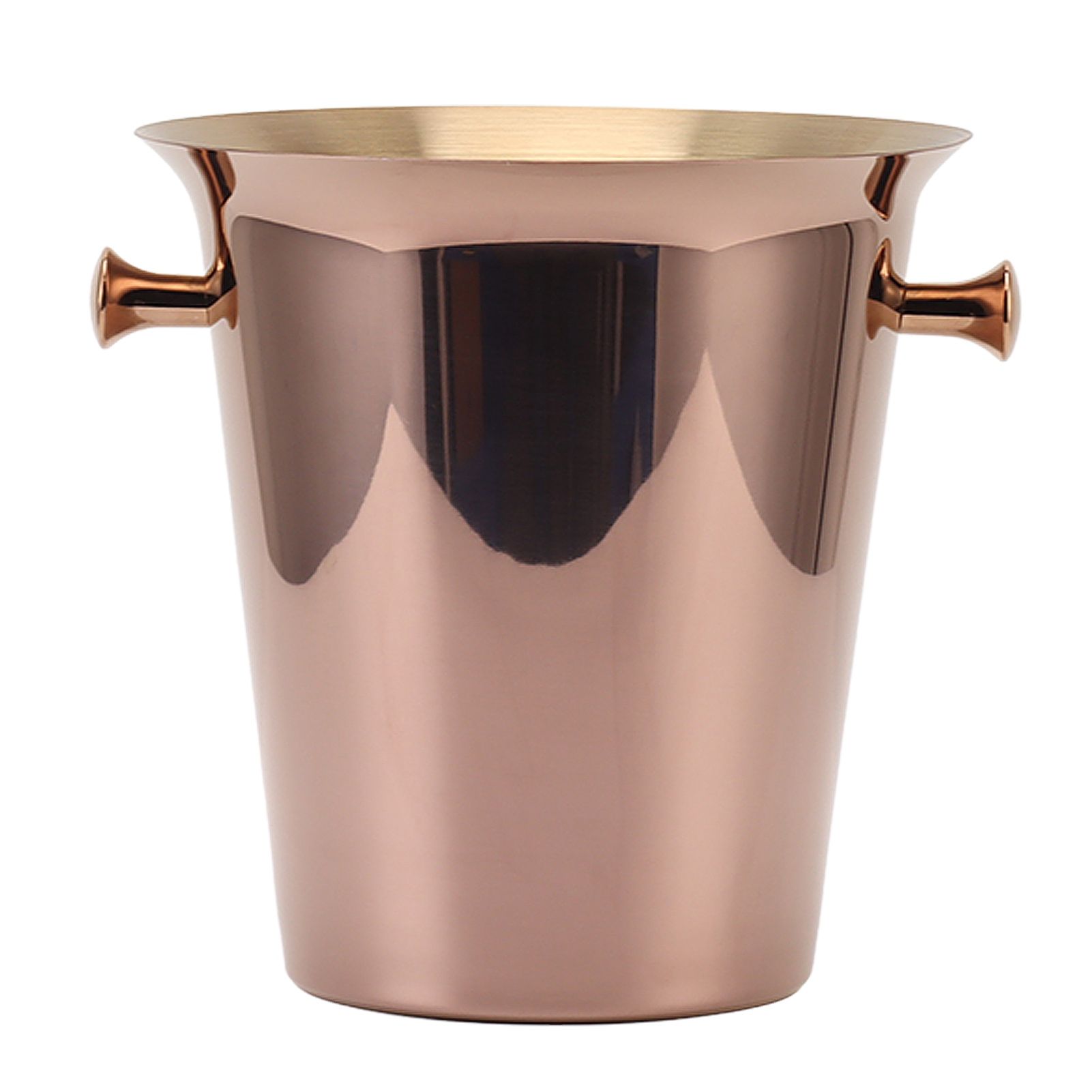 Ice Bucket with Handles Stainless Steel Beer Wine Beverage Cooling Tub for Home Bar 5L Capacity - Image 1