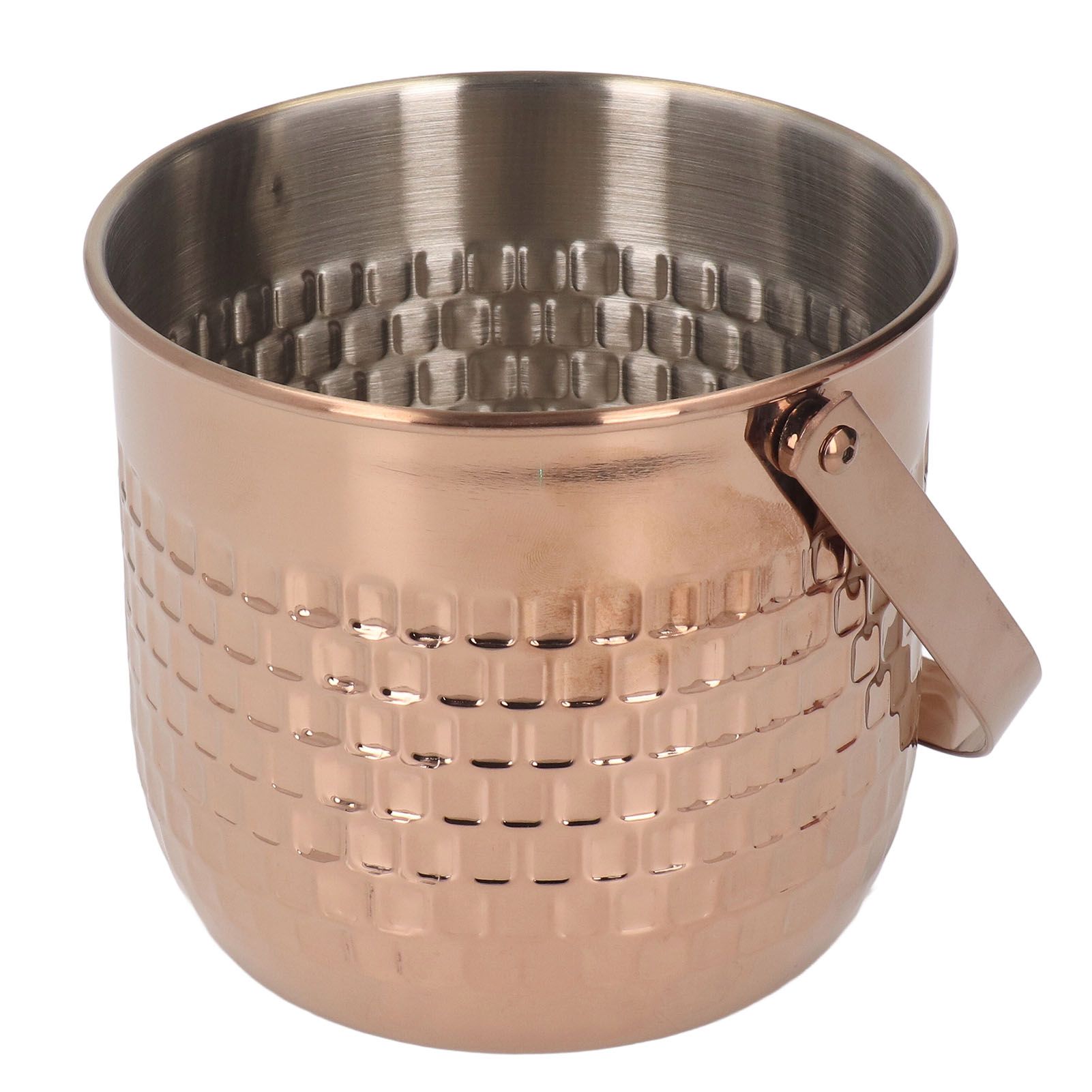 Wine Bucket Double Layer Stainless Steel Insulated Ice Wine Bucket for KTV Bar Dinner Party Rose Gold - Image 7