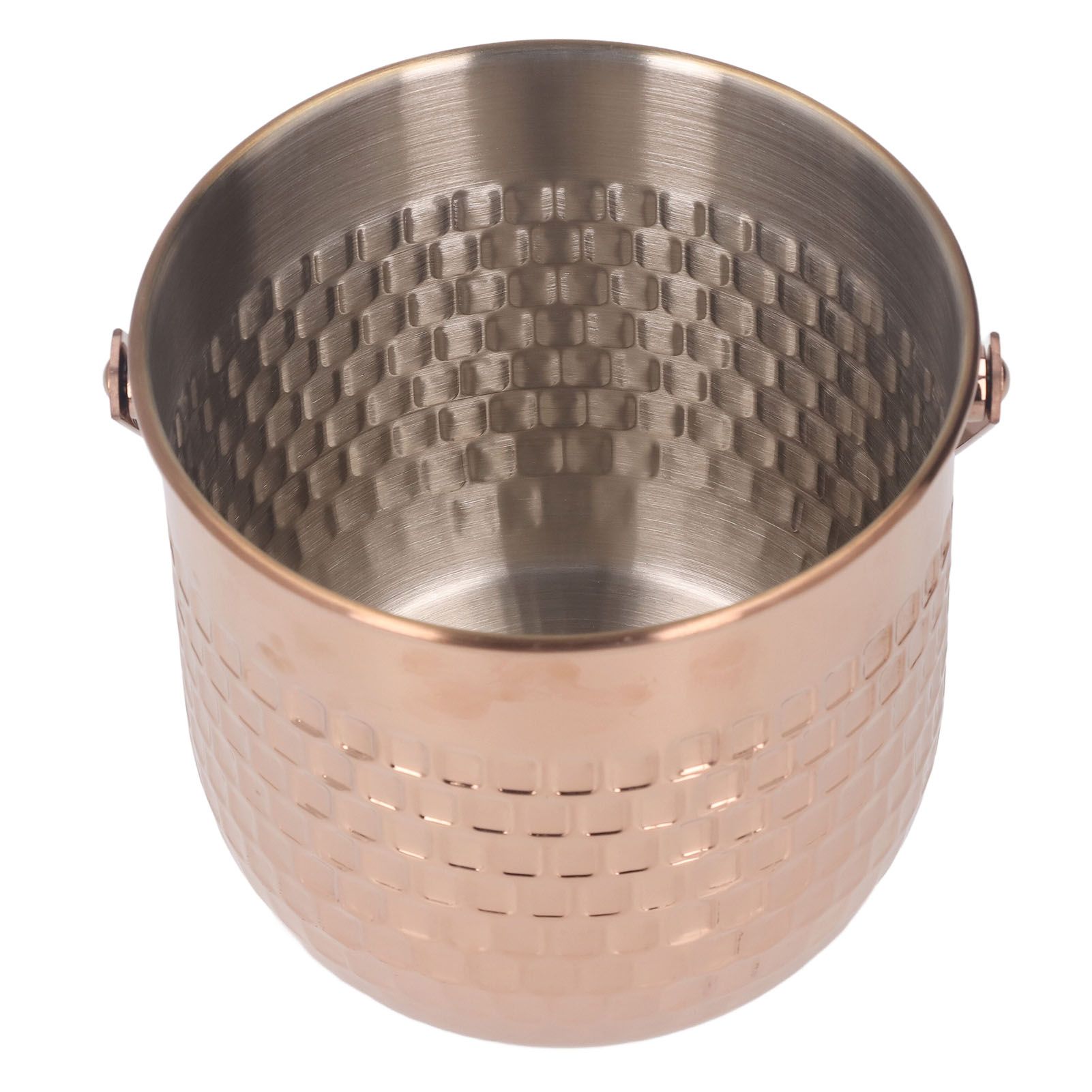 Wine Bucket Double Layer Stainless Steel Insulated Ice Wine Bucket for KTV Bar Dinner Party Rose Gold - Image 8