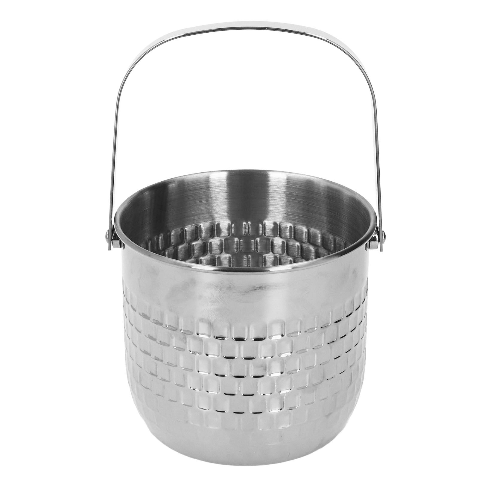 Wine Bucket Double Layer Stainless Steel Insulated Ice Wine Bucket for KTV Bar Dinner Party Silver - Image 1
