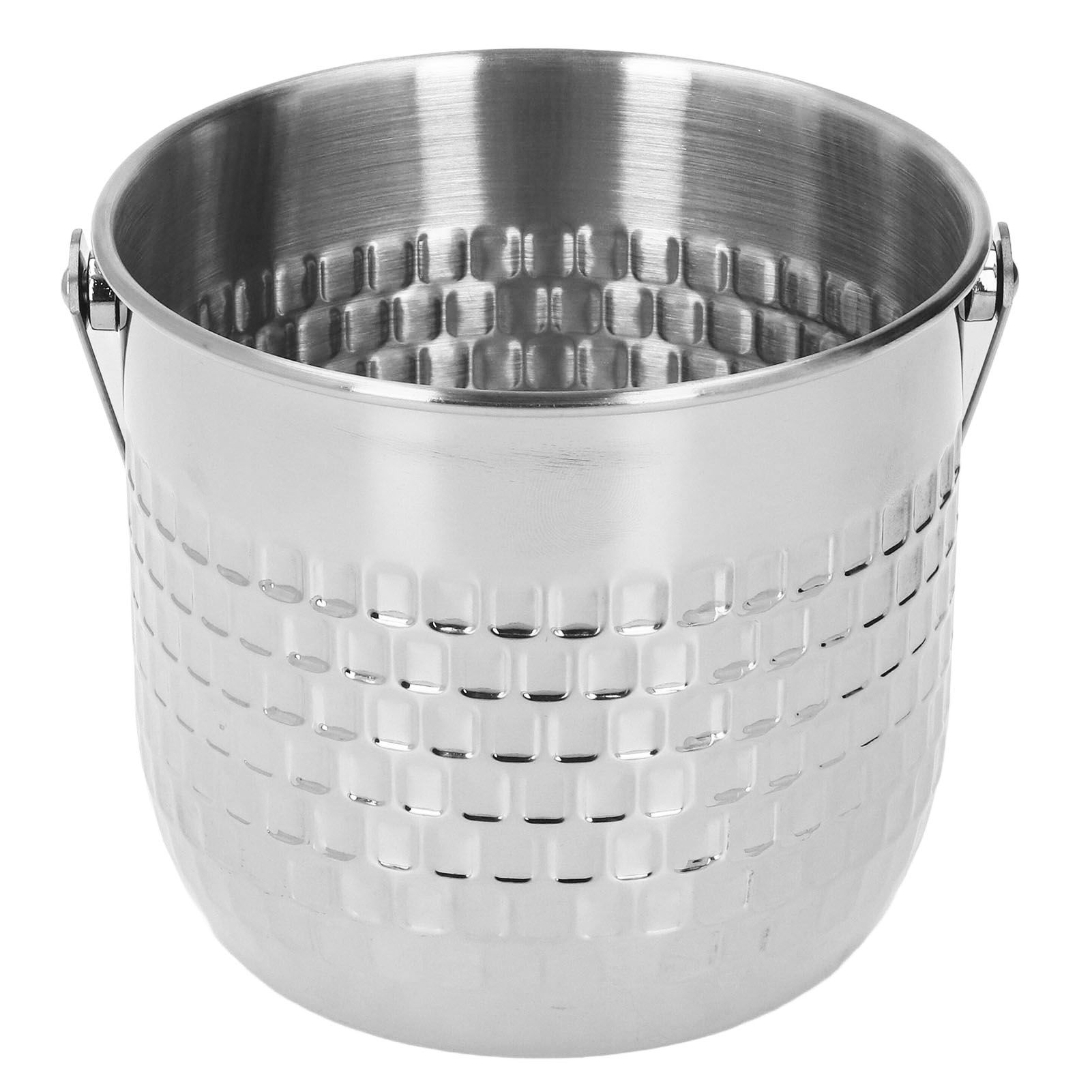 Wine Bucket Double Layer Stainless Steel Insulated Ice Wine Bucket for KTV Bar Dinner Party Silver - Image 2
