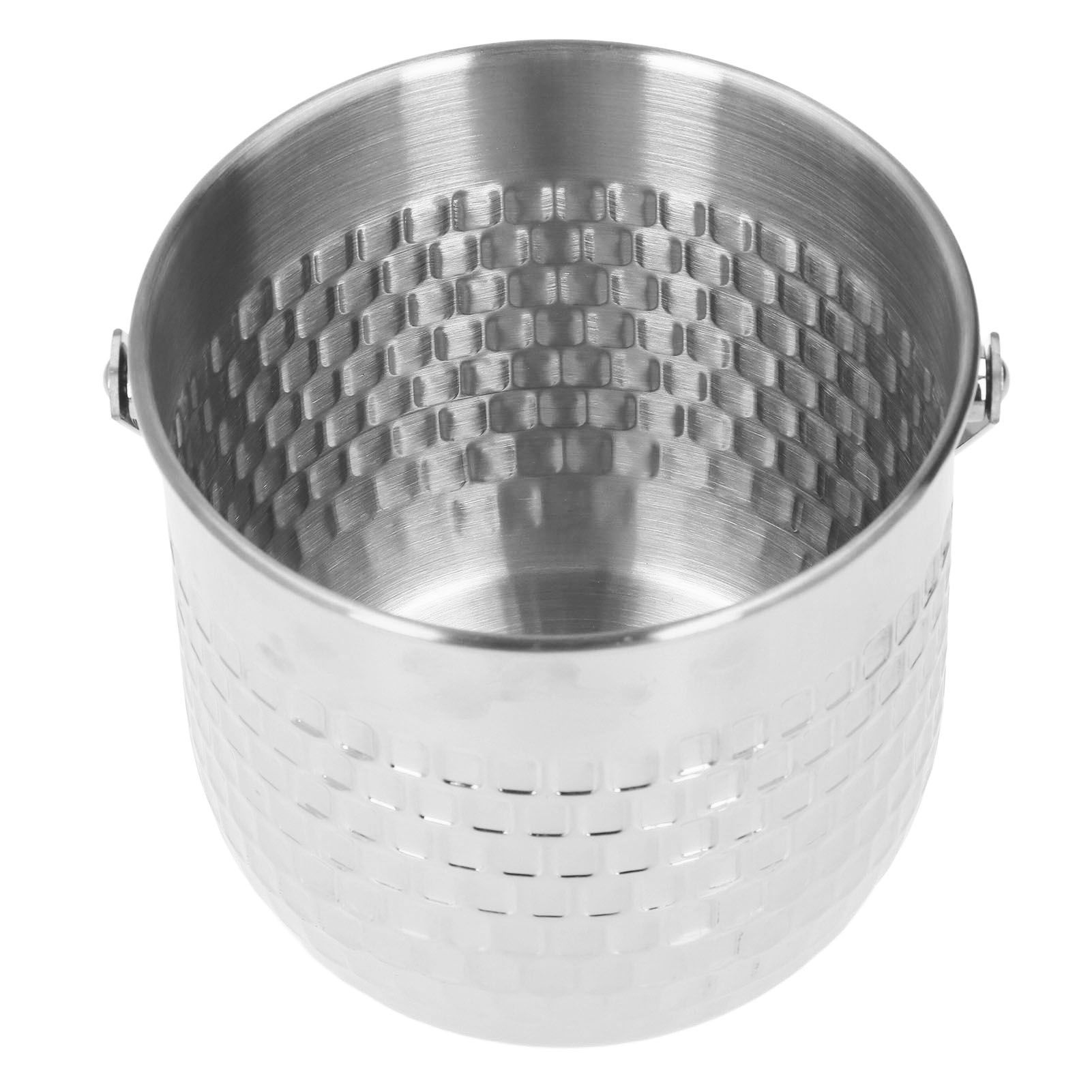 Wine Bucket Double Layer Stainless Steel Insulated Ice Wine Bucket for KTV Bar Dinner Party Silver - Image 4