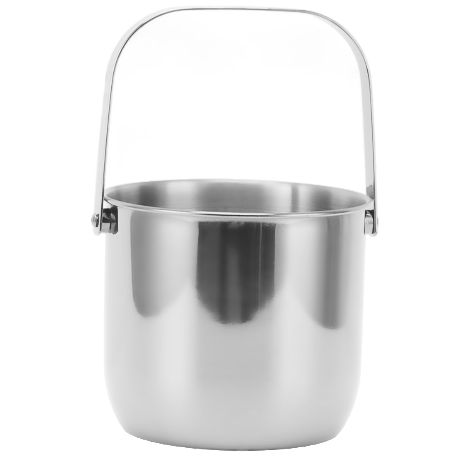 KTV Bar Commercial Thickened Ice Bucket Stainless Steel Double Insulation Ice Bucket Wine Champagne Beer Ice Bucket Silver - Image 1