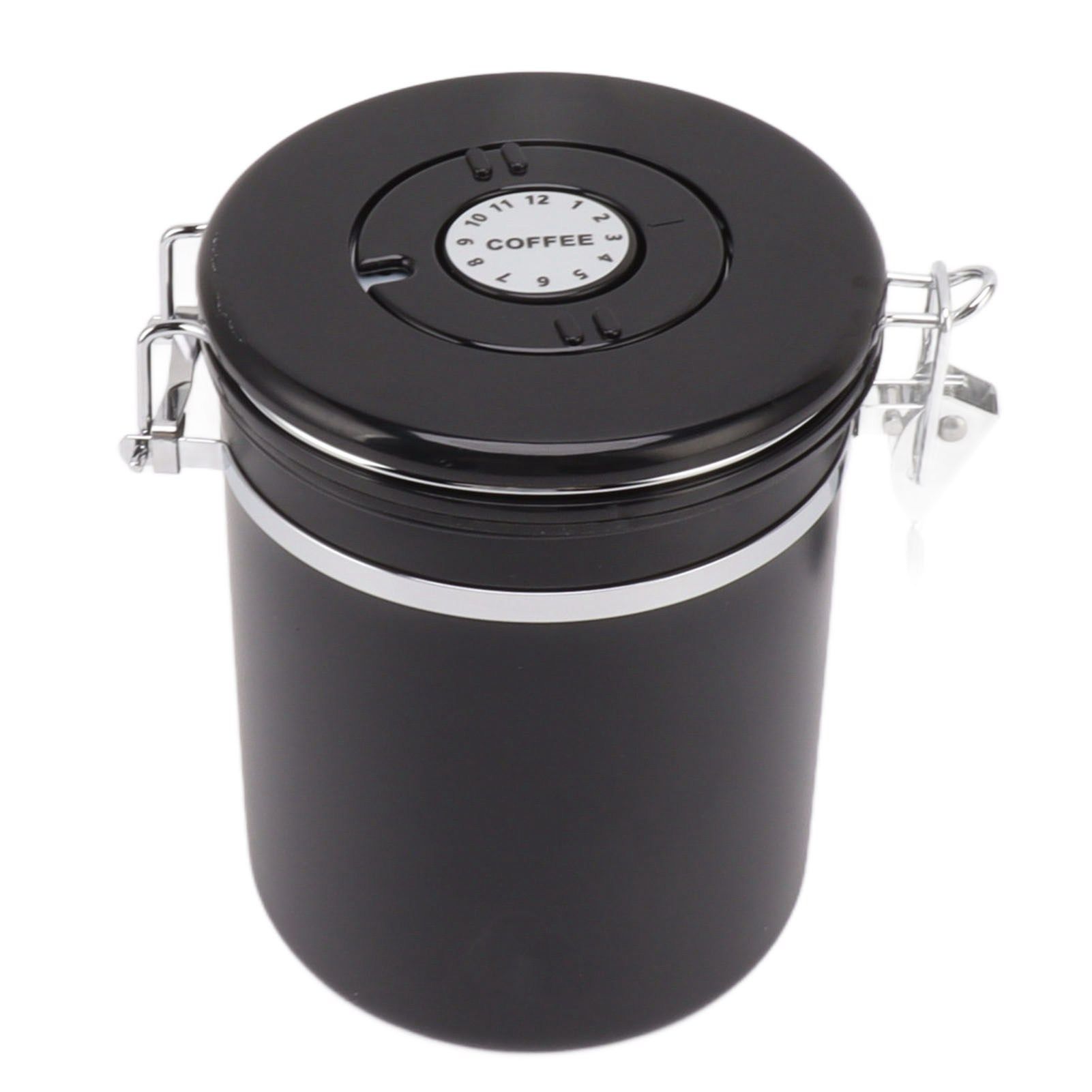 Coffee Bean Storage Container 304 Stainless Steel Exhaust Valve Coffee Bean Sealed Tank with Date Tracker and Scoop 1.8L (12x18cm / 4.7x7.1in) - Image 5
