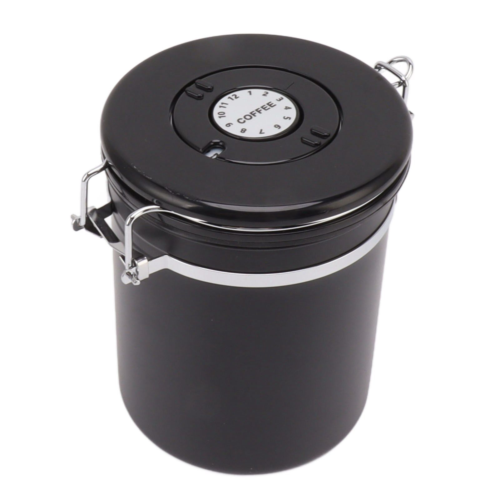 Coffee Bean Storage Container 304 Stainless Steel Exhaust Valve Coffee Bean Sealed Tank with Date Tracker and Scoop 1.8L (12x18cm / 4.7x7.1in) - Image 6