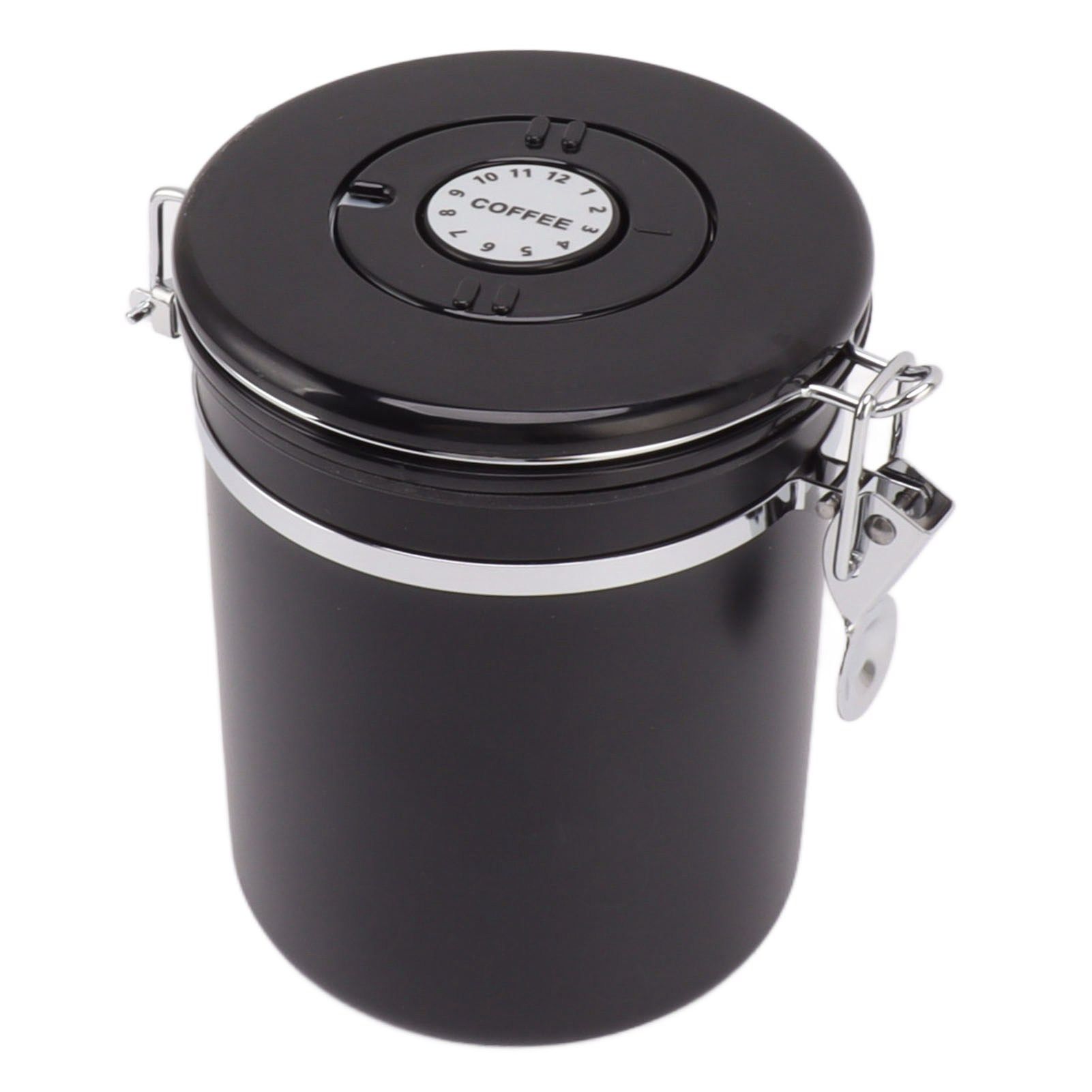Coffee Bean Storage Container 304 Stainless Steel Exhaust Valve Coffee Bean Sealed Tank with Date Tracker and Scoop 1.8L (12x18cm / 4.7x7.1in) - Image 7
