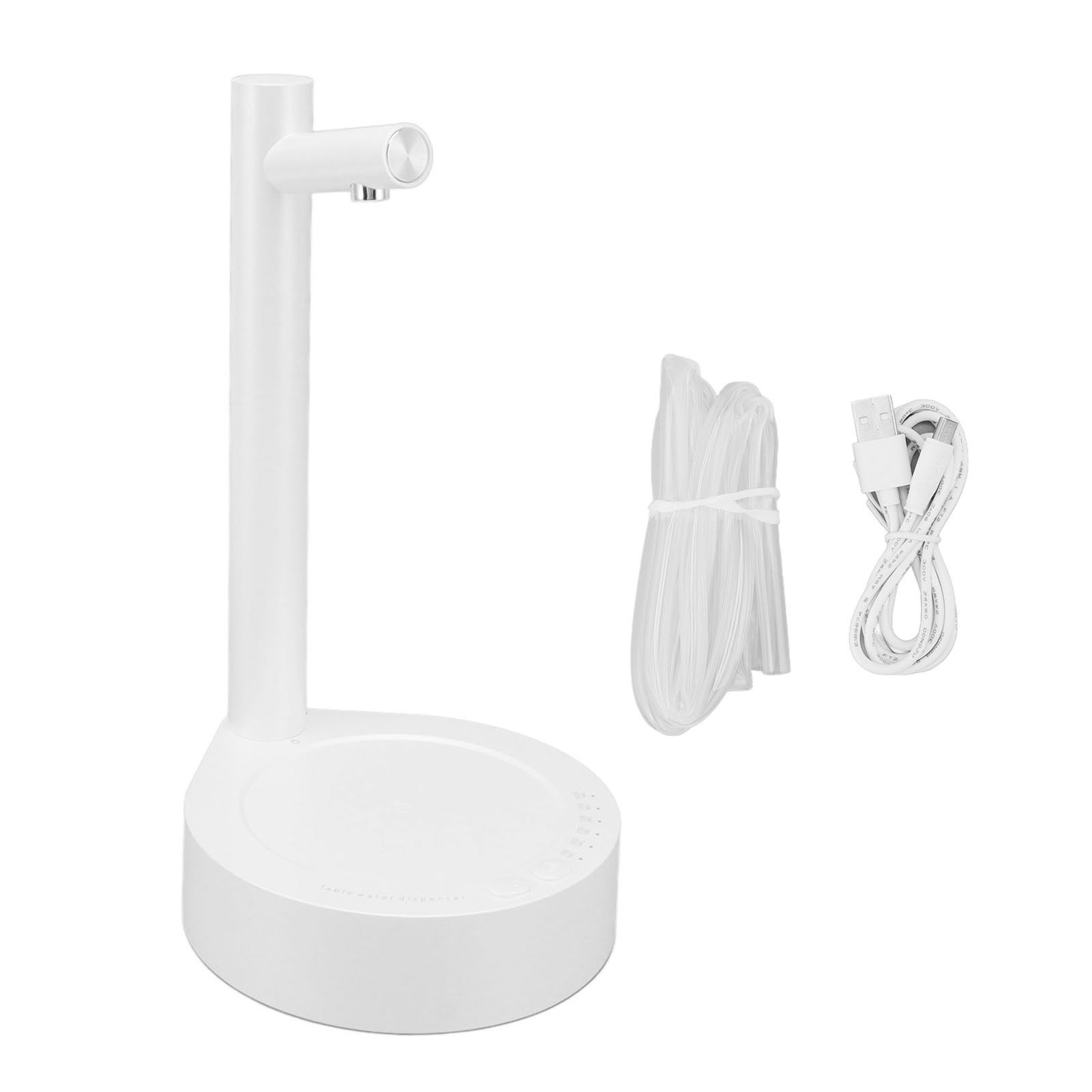 Cordless Water Bottle Pump Detachable Automatic Water Dispenser Portable Water Pump Dispenser for Home Kitchen Office White - Image 1