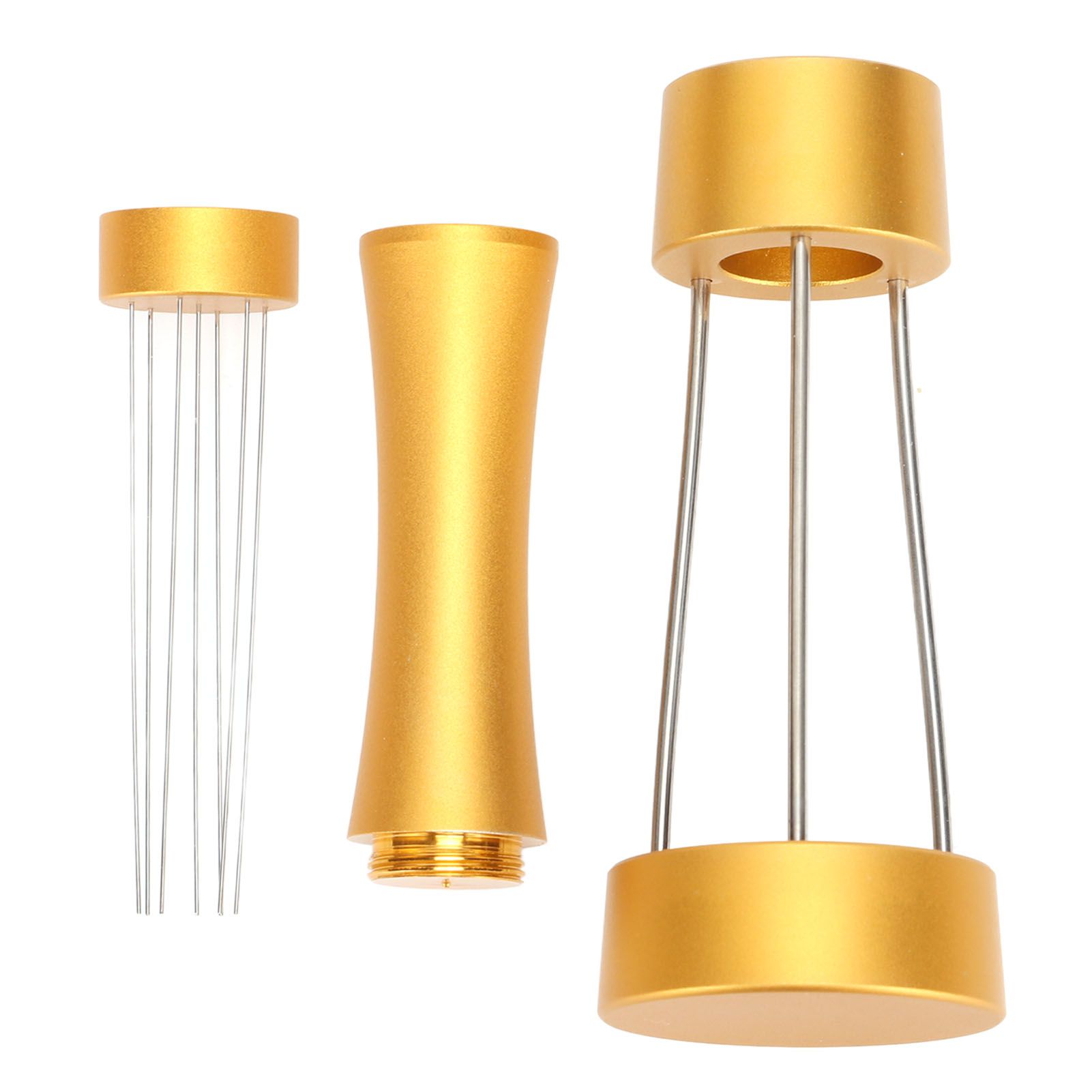 Coffee Stirrer Distributor Needle Stainless Steel Coffee Stirring Powder Needle Distributor Gold - Image 2