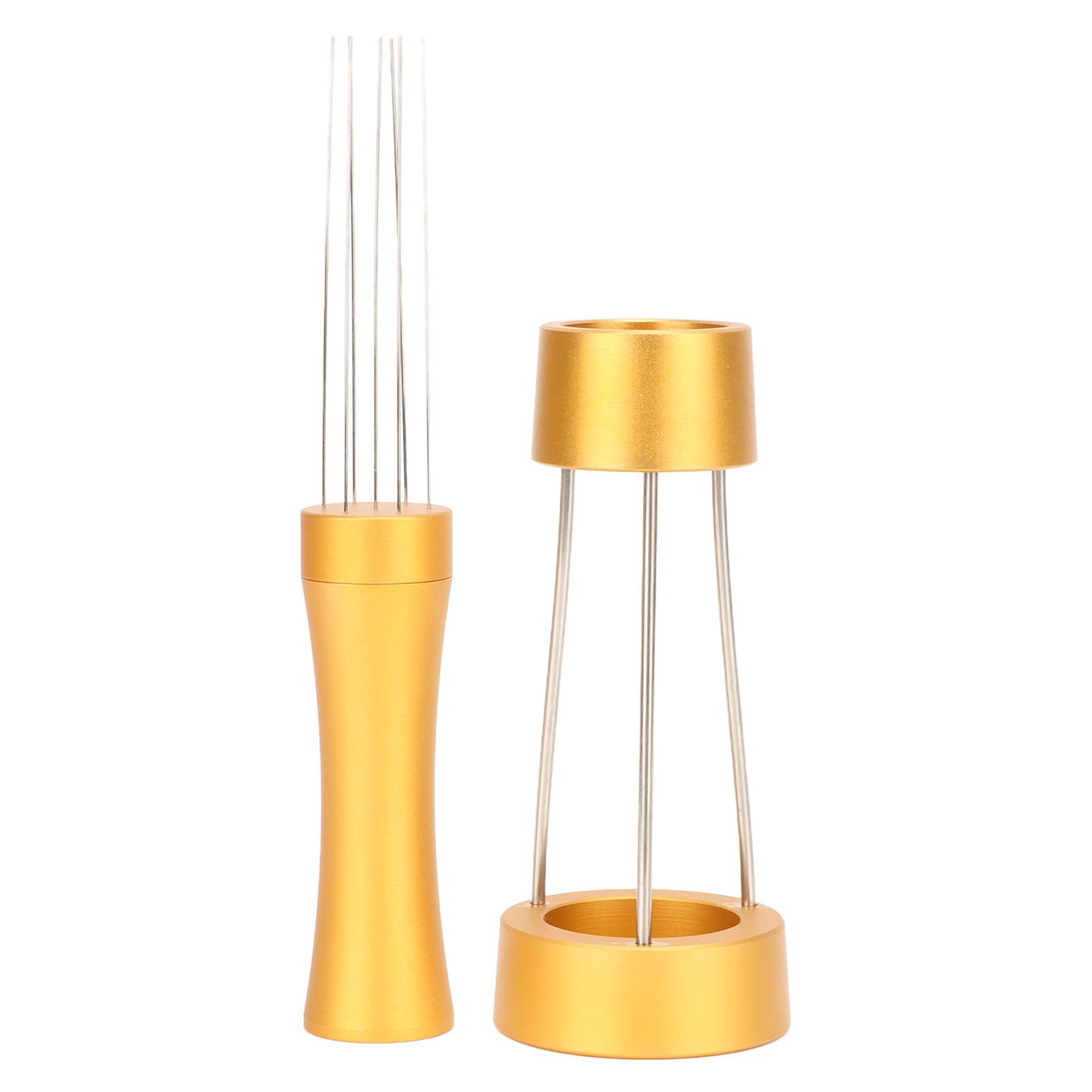 Coffee Stirrer Distributor Needle Stainless Steel Coffee Stirring Powder Needle Distributor Gold - Image 3