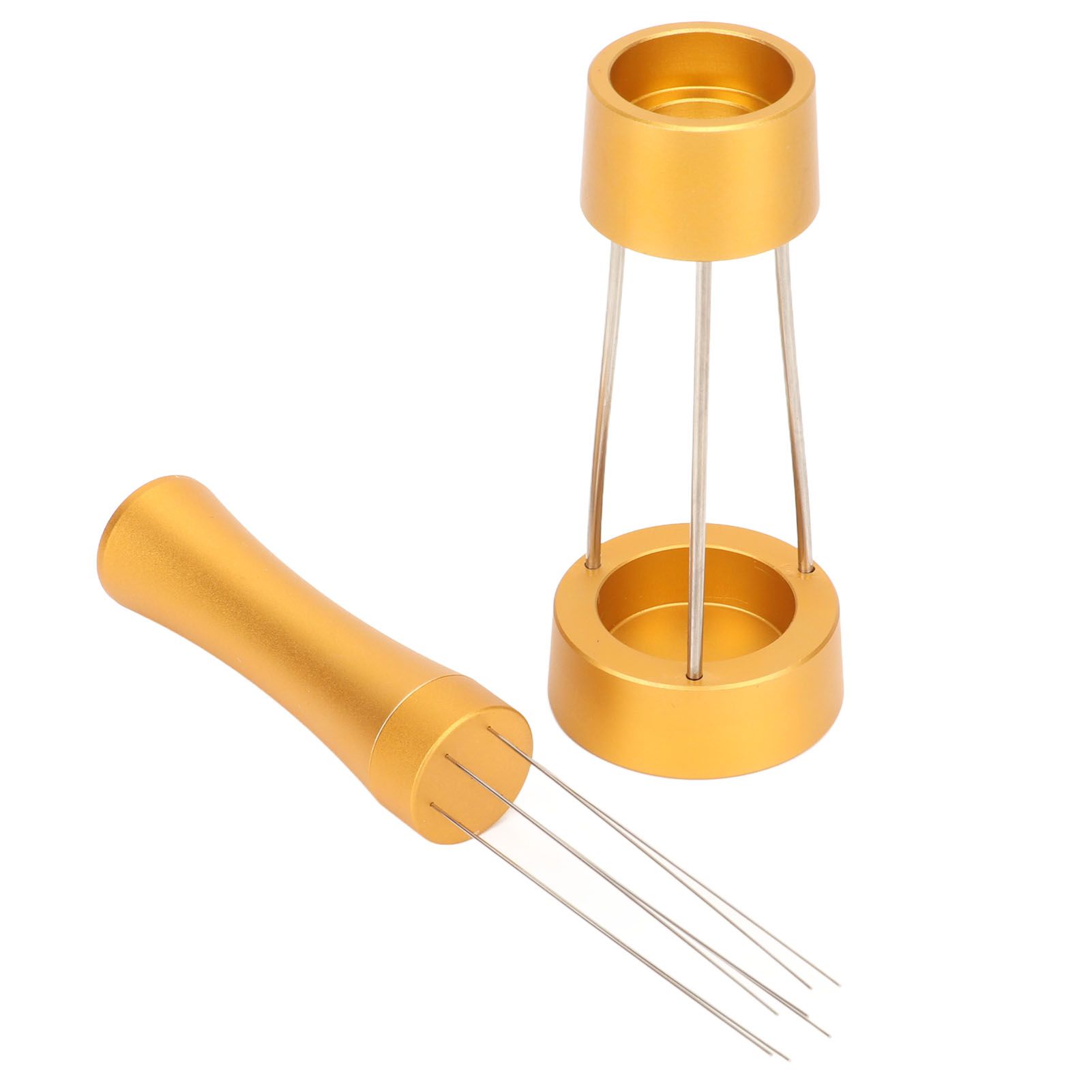Coffee Stirrer Distributor Needle Stainless Steel Coffee Stirring Powder Needle Distributor Gold - Image 4