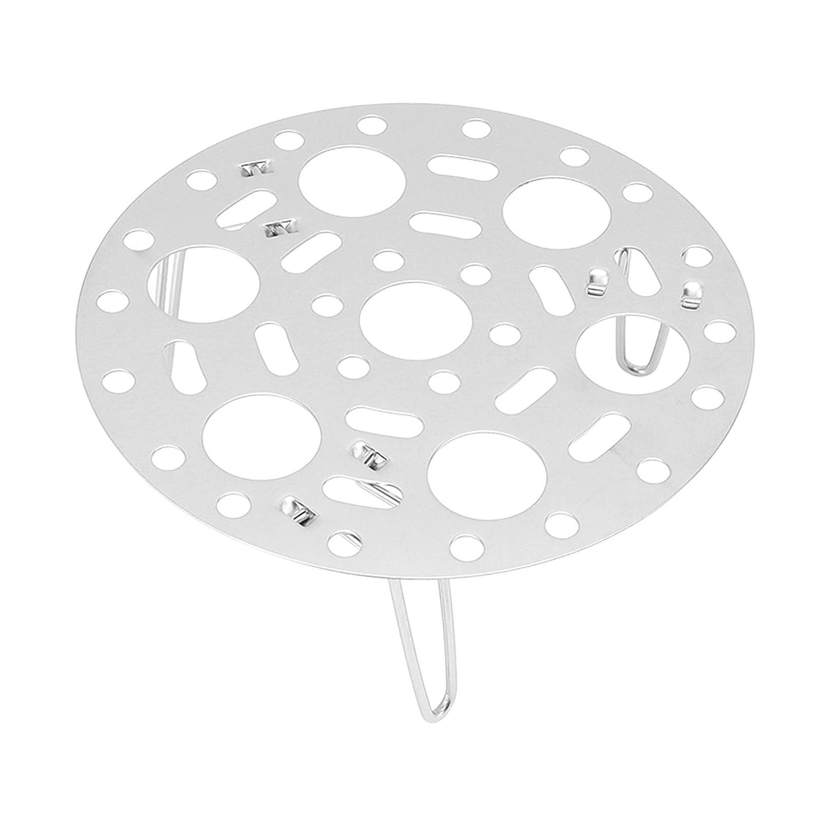 Steaming Rack Stainless Foldable Multi Function Steel Steaming Tray Dumplings Egg Steaming Tool for Home Restaurant Silver - Image 2