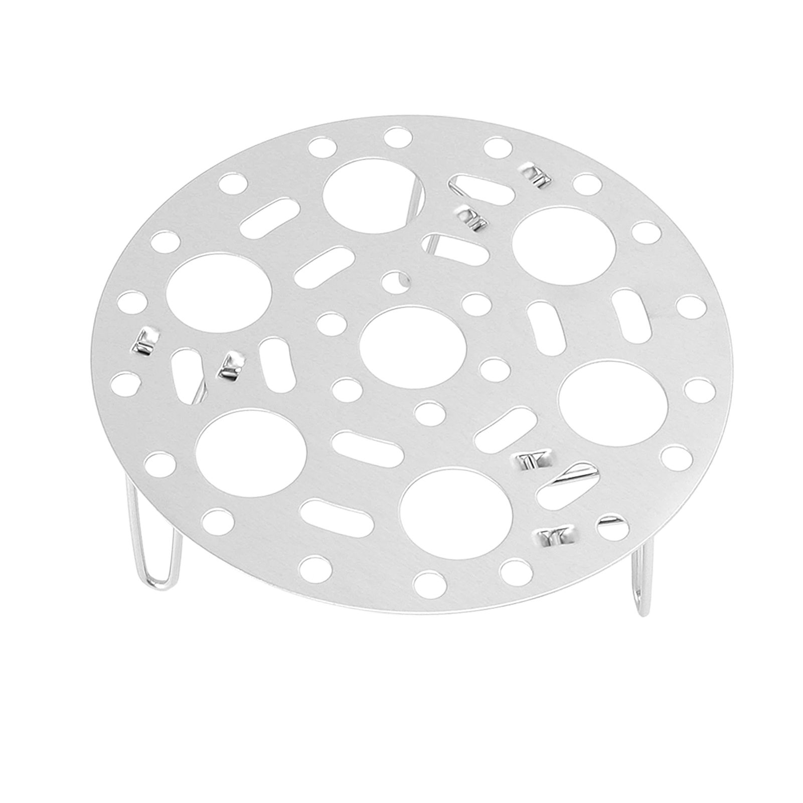 Steaming Rack Stainless Foldable Multi Function Steel Steaming Tray Dumplings Egg Steaming Tool for Home Restaurant Silver - Image 5