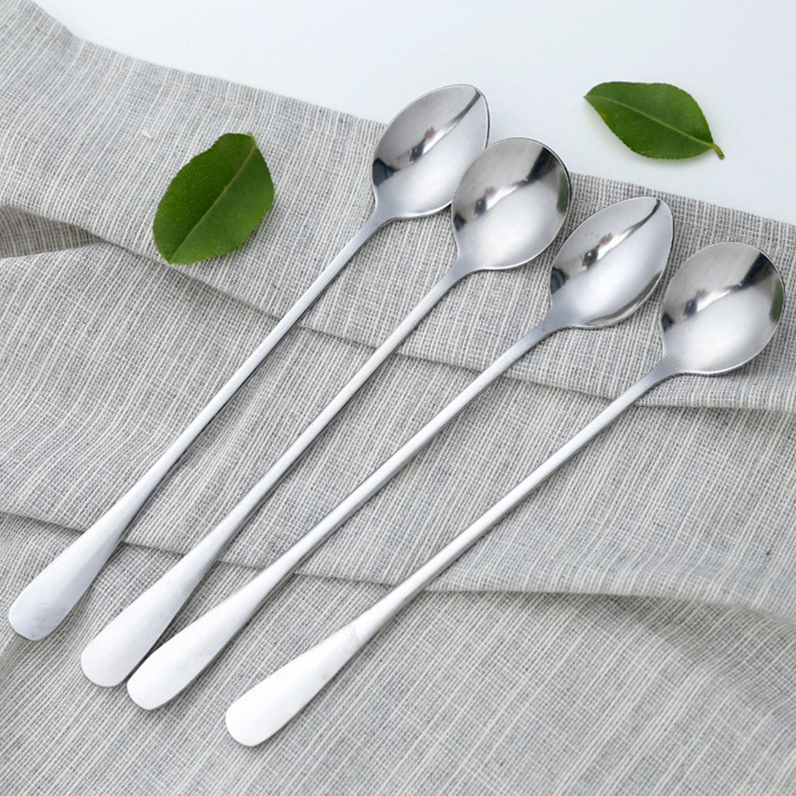 3Pcs Stainless Steel Long Handle Spoon Coffee Ice Tea Ice Cream Spoon for Bar Home Party Pointed Head - Image 7