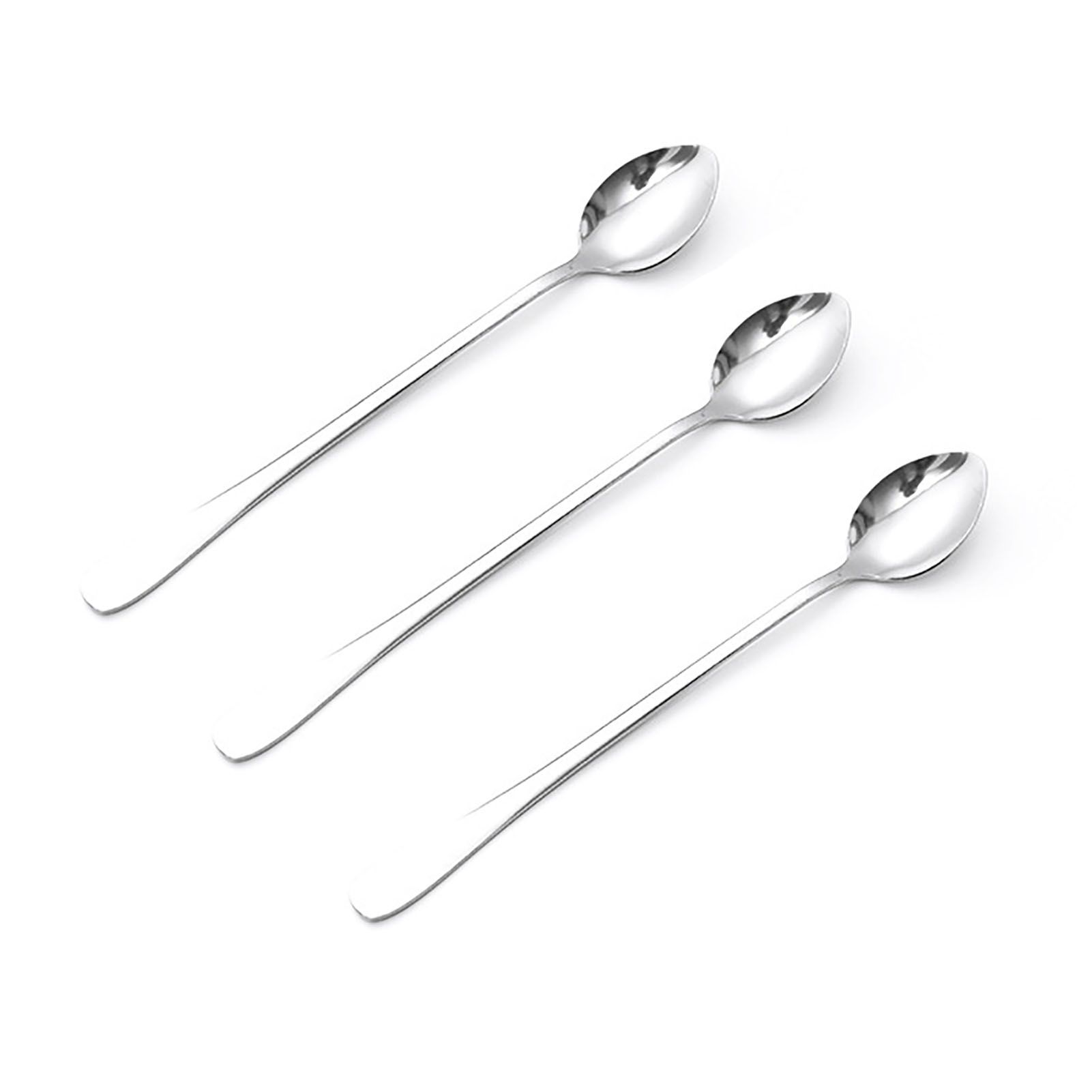 Long Handle Spoons Stainless Steel Elegant Multi Functional Stirring Spoons for Coffee Tea Dessert 3pcs Pointed Head - Image 1