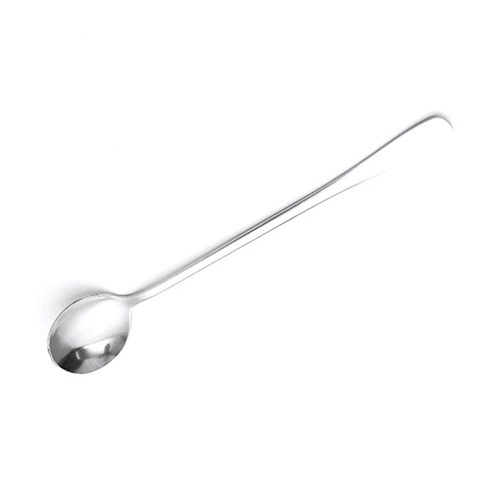 Long Handle Spoons Stainless Steel Elegant Multi Functional Stirring Spoons for Coffee Tea Dessert 3pcs Round Head - Image 2
