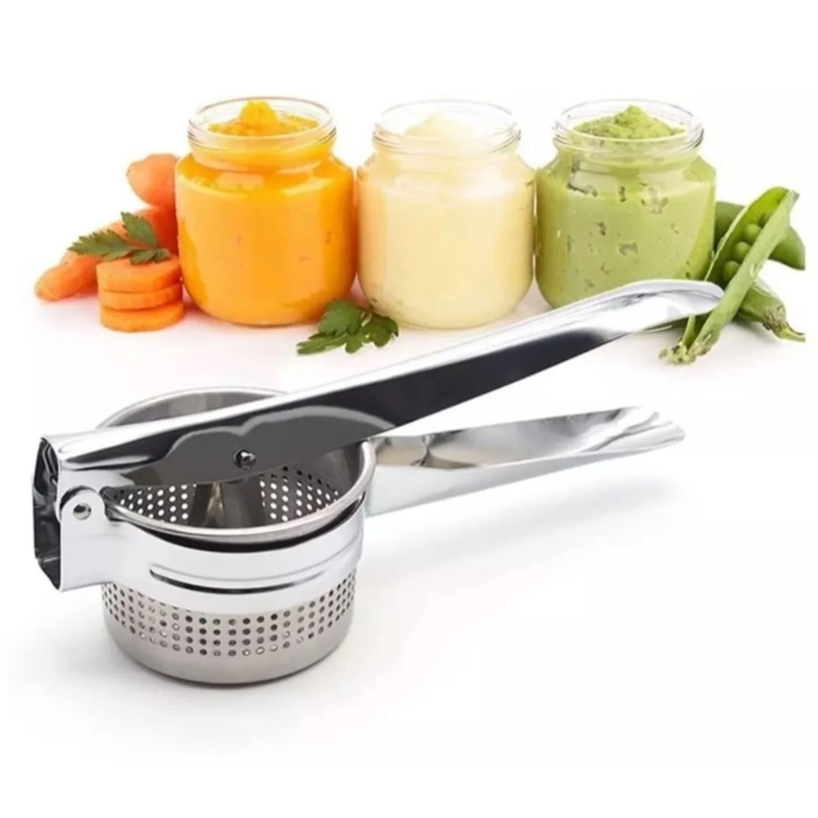 Manual Fruit Juicer Stainless Steel Hand Press Juices Extractor Fruit Juices Squeezer for Vegetable Fruit - Image 2