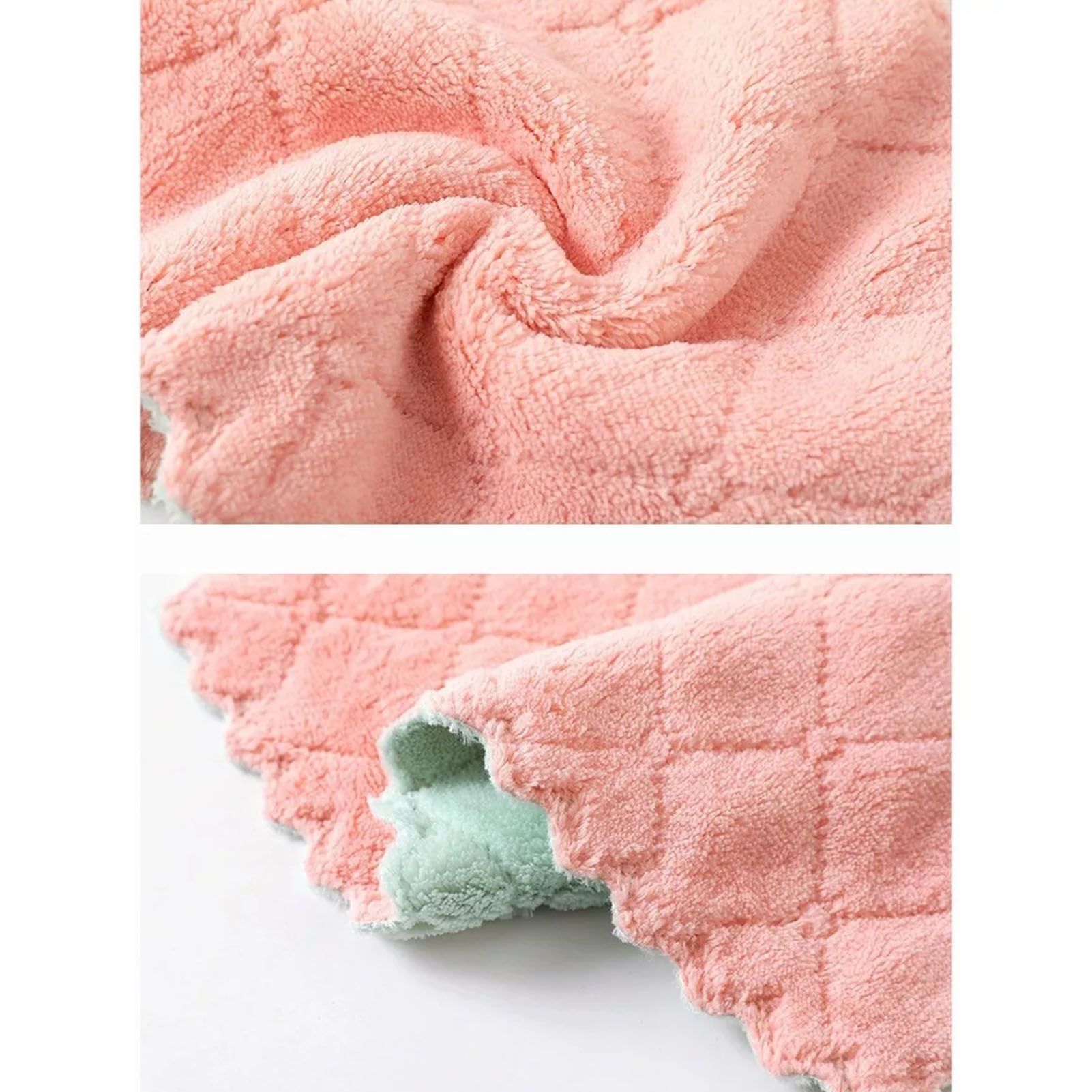 20Pcs Lint Free Kitchen Cleaning Cloth Dish Towels Double Sided Water Absorption Microfiber Dish Cloths - Image 7