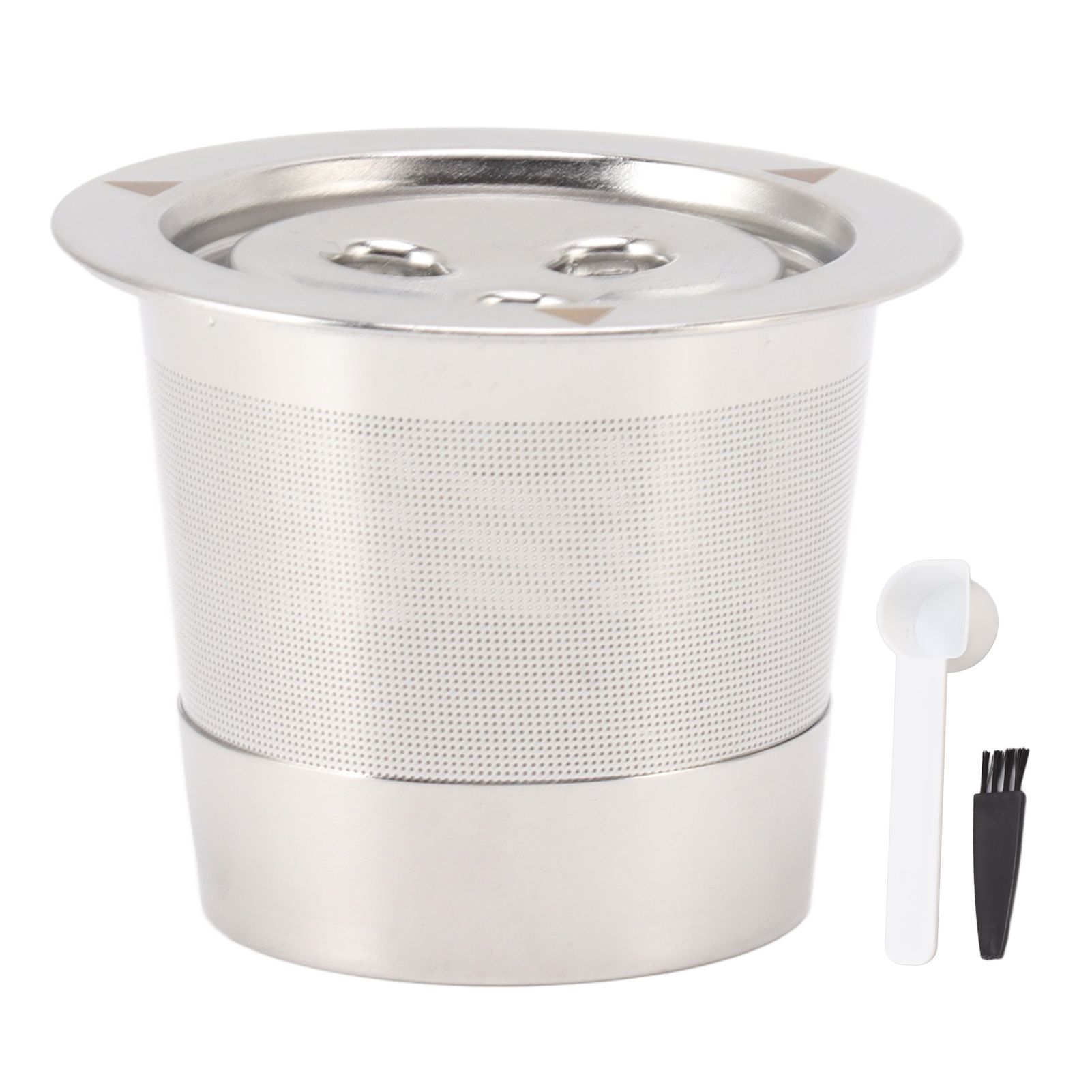 Coffee Capsule Filter Reusable Refillable Stainless Steel 3 Hole Coffee Capsule Cup - Image 1