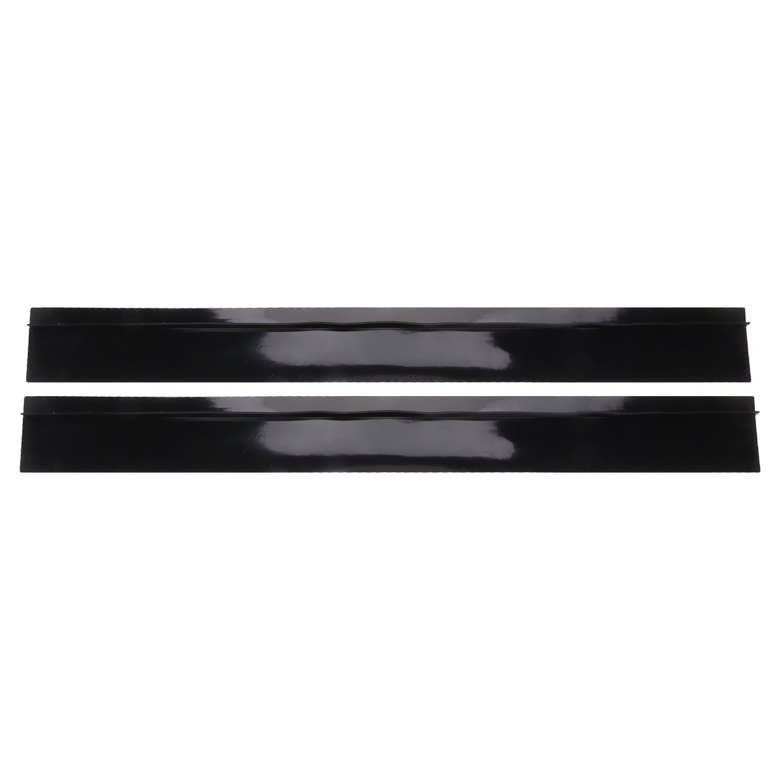 2pcs Kitchen Wide Gap Filler Strip Anti Oil Sealing Strip T Shaped Silicone Stove Gap Covers for Kitchen Stovetop Cooktop Black 53.3cm / 21in - Image 1