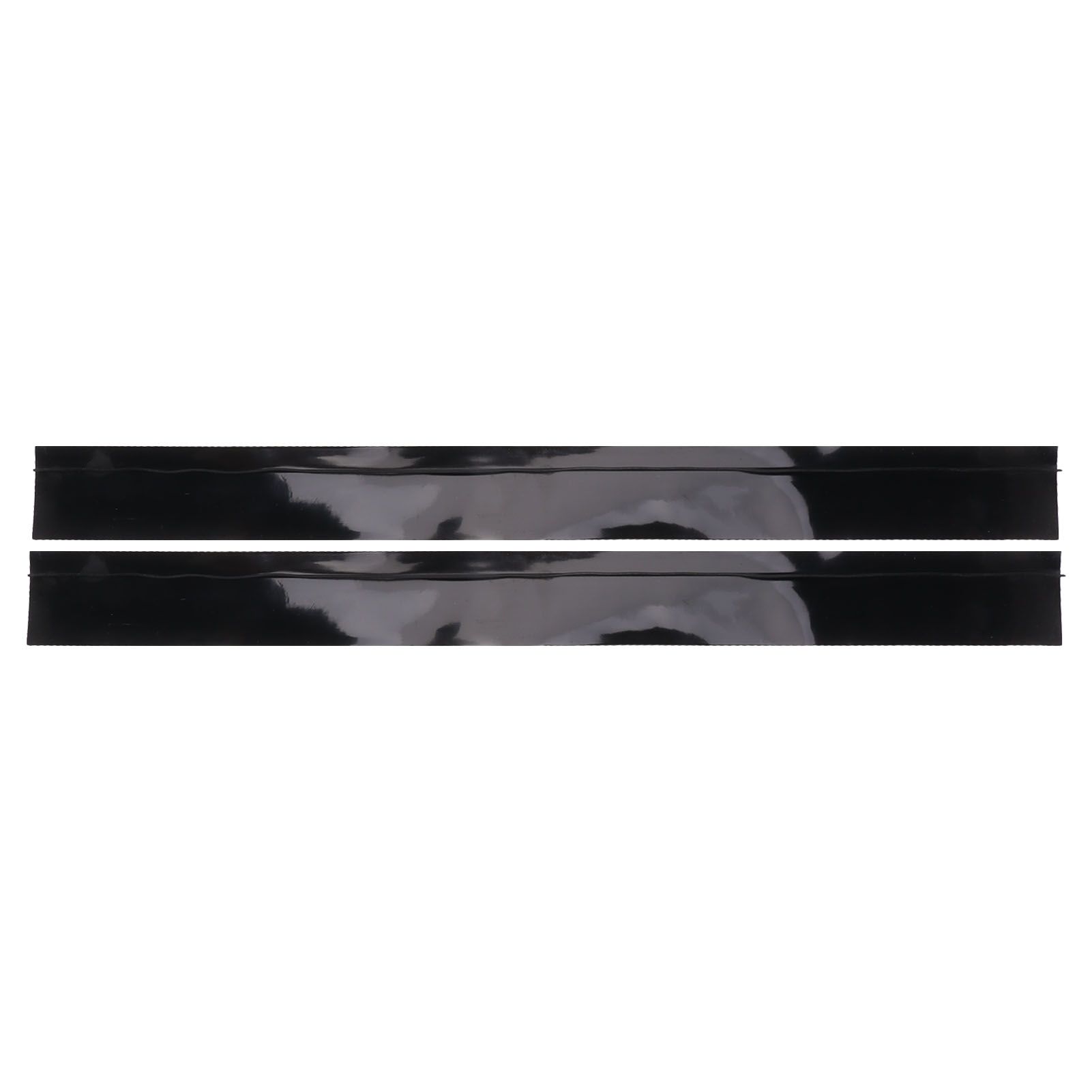 2pcs Kitchen Wide Gap Filler Strip Anti Oil Sealing Strip T Shaped Silicone Stove Gap Covers for Kitchen Stovetop Cooktop Black 63.5cm / 25in - Image 1