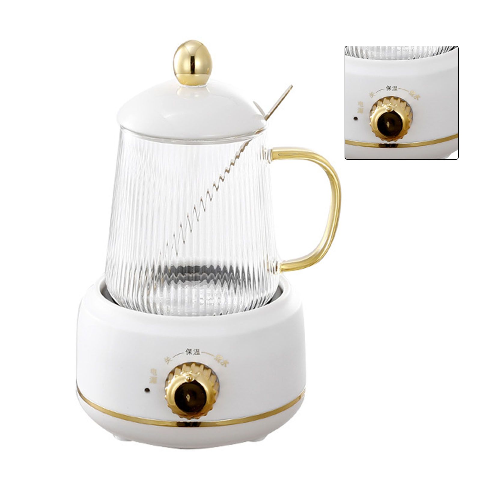 Portable Electric Kettle Stew Cup 450ML Health Cup Mini Slow Cooker Kettle Office Flower Teapot Split Tea Boiler AU Plug 220V - Image 3