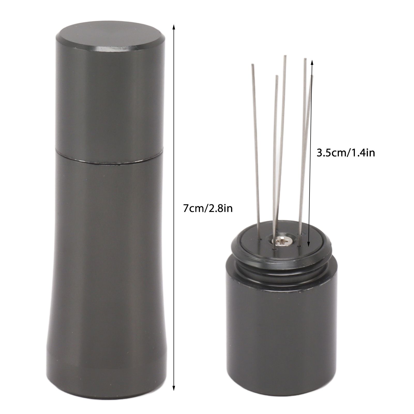 Coffee Stirring Tamper 304 Stainless Steel Needle Type Coffee Distribution Tool for Home Dark Gray - Image 1