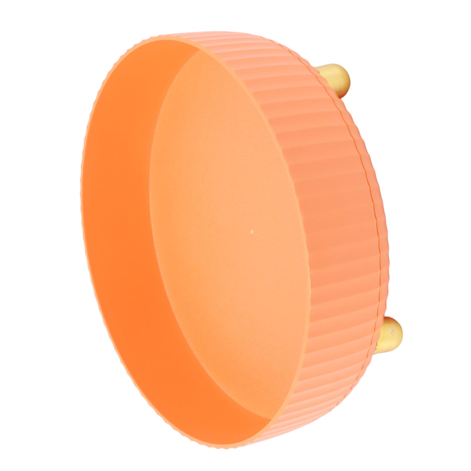 360 Degree Rotating Storage Rack Organizer Round Cosmetic Spice Rack Turntable for Kitchen Cabinet Pantry Small Orange - Image 4