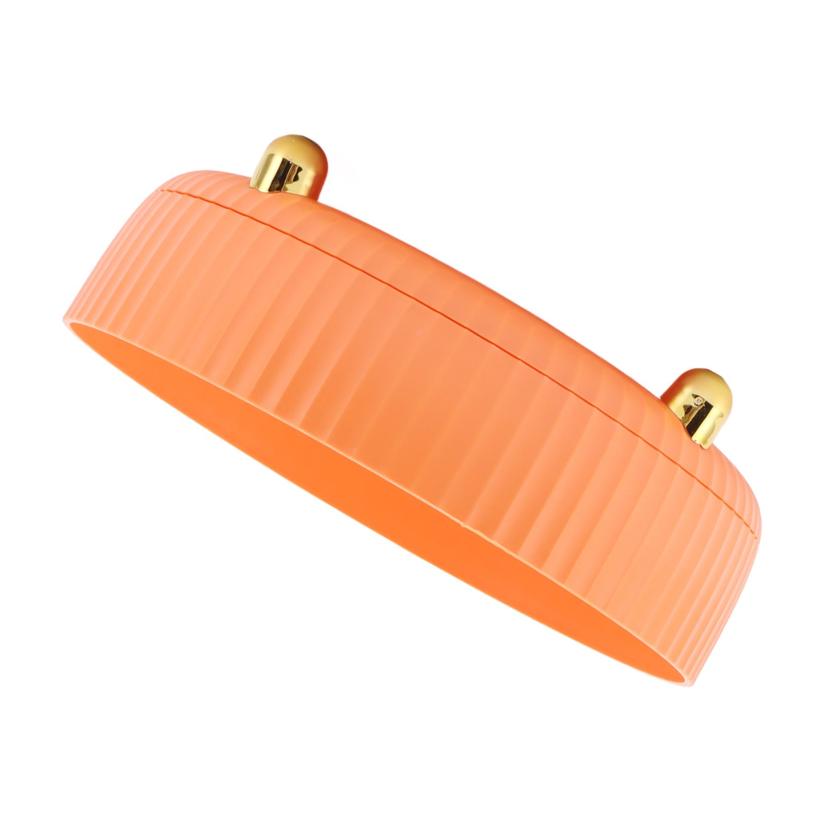 360 Degree Rotating Storage Rack Organizer Round Cosmetic Spice Rack Turntable for Kitchen Cabinet Pantry Small Orange - Image 6