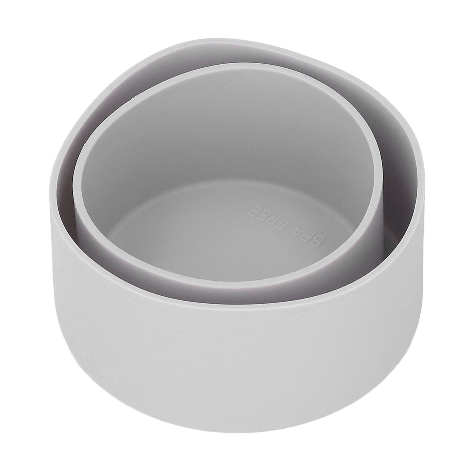 2Pcs Silicone Bumper Boot Protective Water Bottle Bottom Sleeve Cover for Space Thermal Cup Gray - Image 7