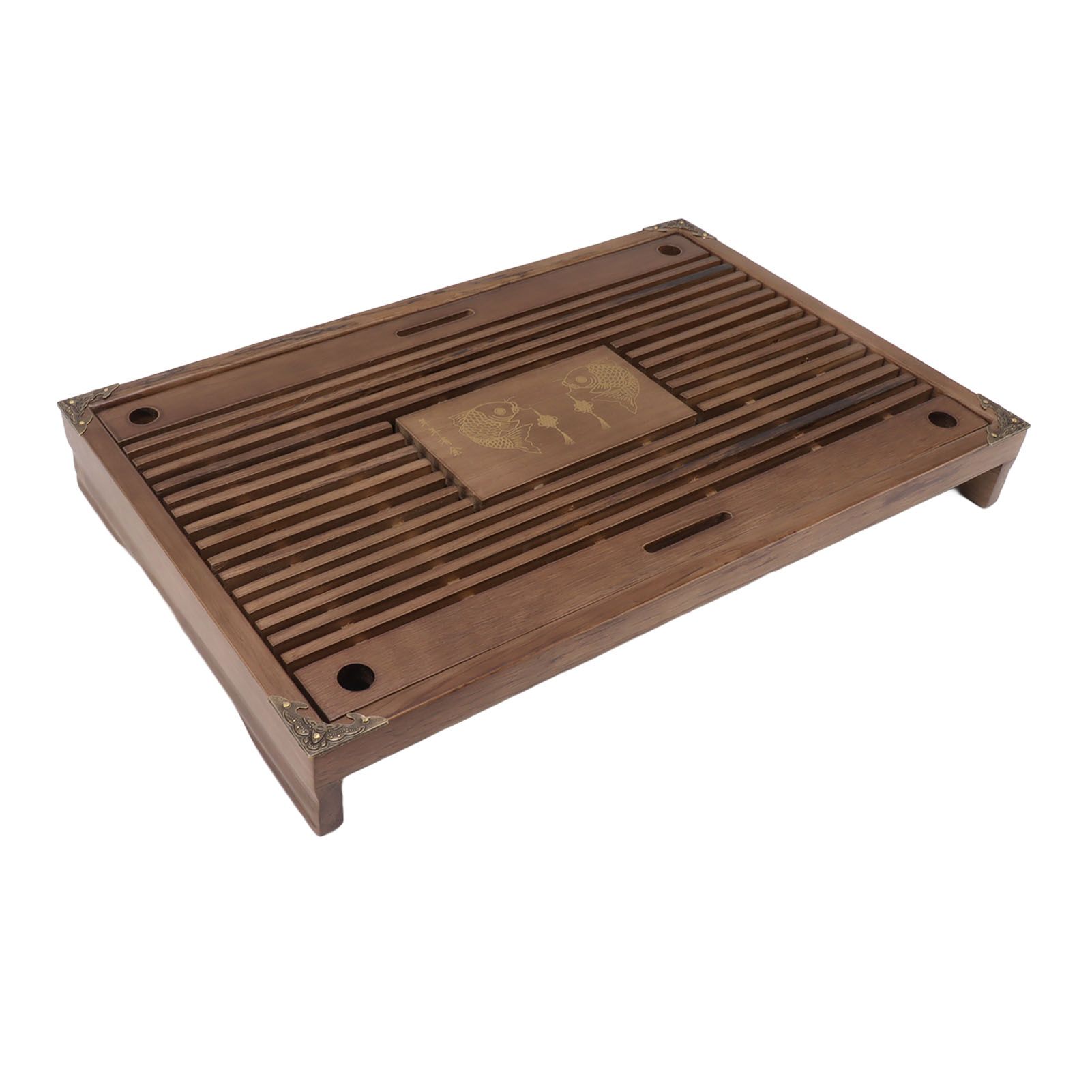 Water Storage Tea Tray with Drainage Tool Hose Non Fading Water Drainage Tea Serving Tray for Home Type B - Image 5