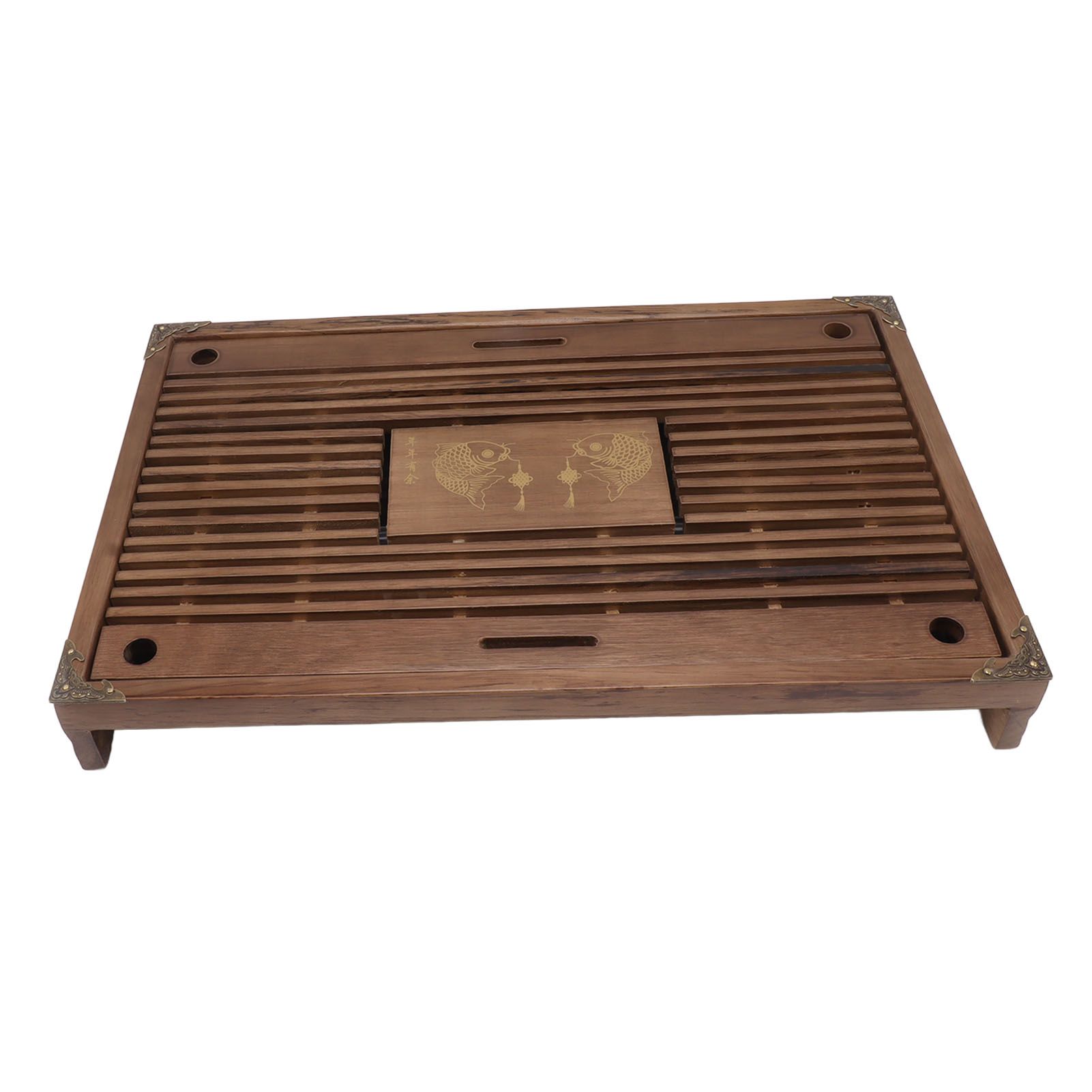 Water Storage Tea Tray with Drainage Tool Hose Non Fading Water Drainage Tea Serving Tray for Home Type B - Image 6