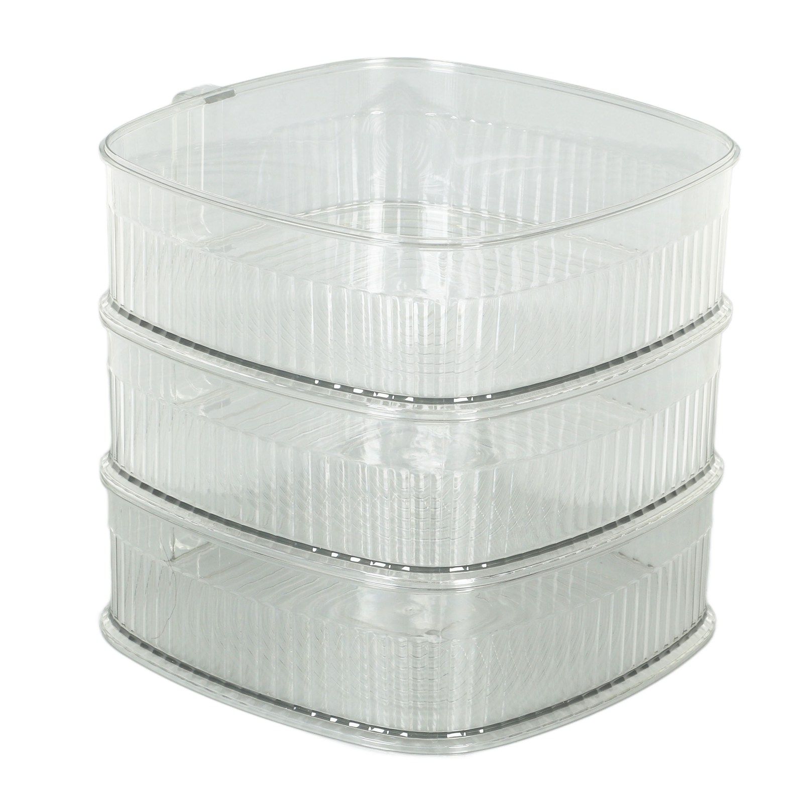 Transparent Dish Dust Cover Dustproof Multi Layer Dish Cover Multifunctional Food Cover 3 Layer - Image 2