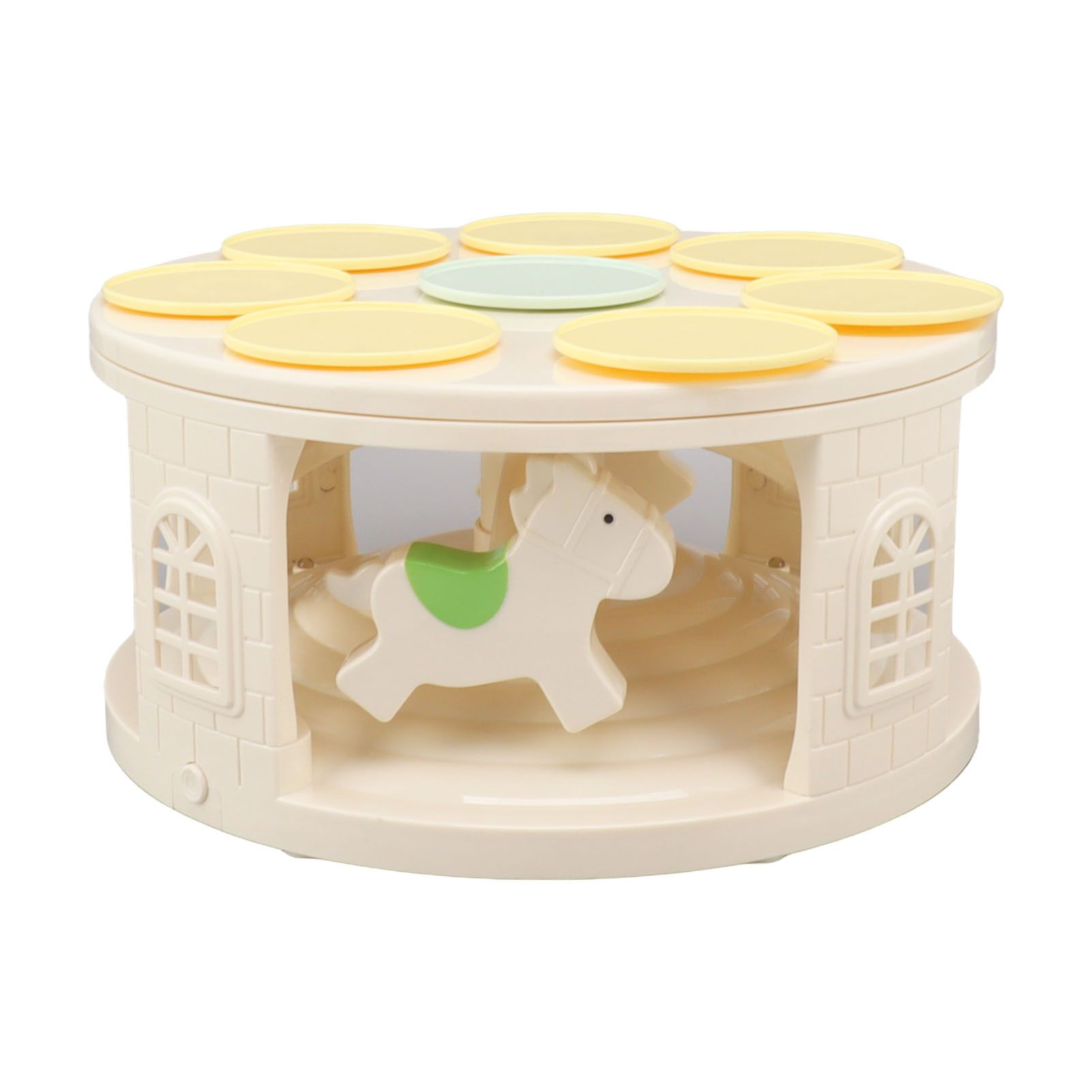 Rotary Dessert Machine LED Carousel Automatic Rotating Dessert Display Table with 4 Music for Wedding Party Supplies - Image 1