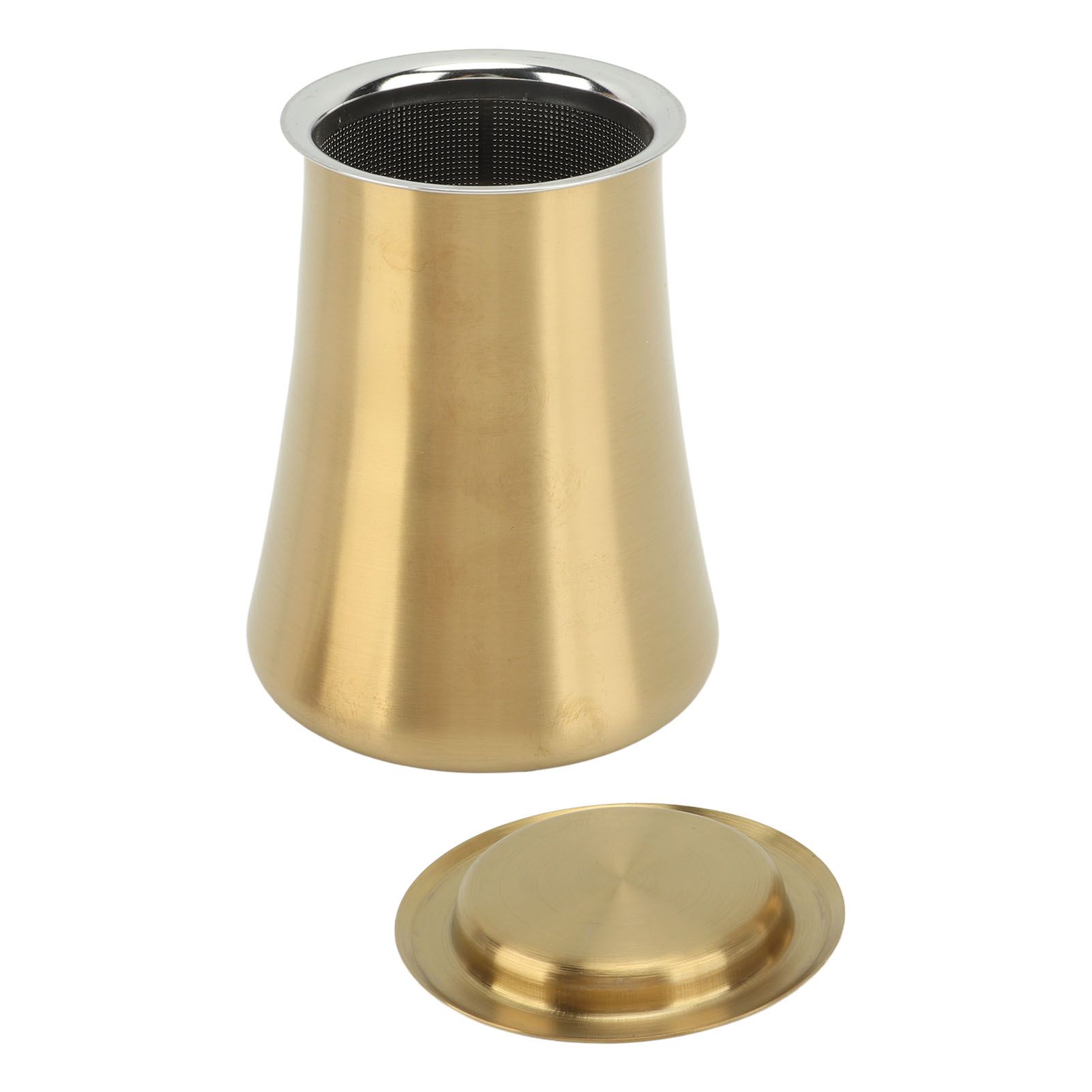 Coffee Sifter Cup Coffee Grind Sieve Fine Mesh Coffee Powder Sieve Cup 304 Stainless Steel Coffee Making Accessory for Home Gold - Image 2