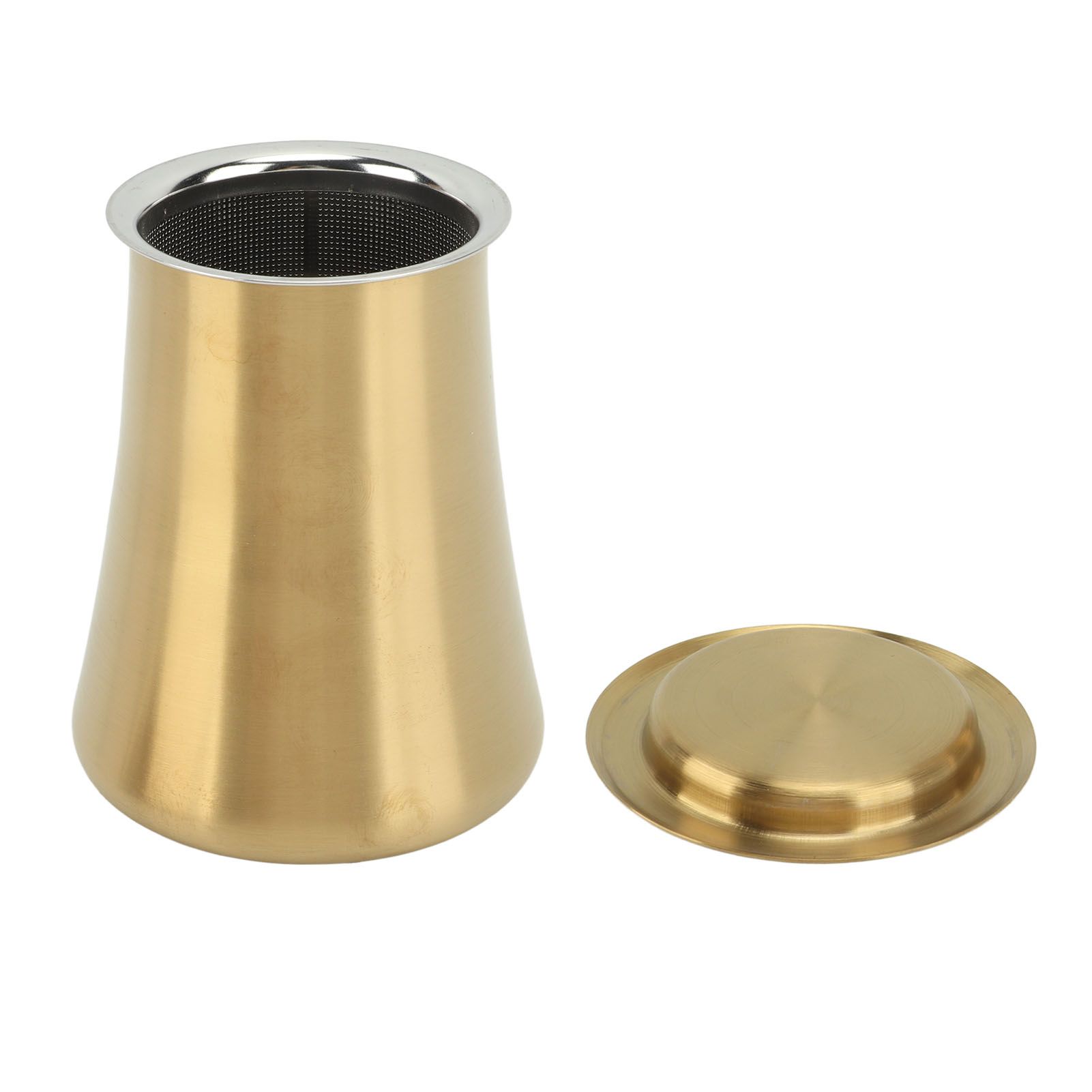 Coffee Sifter Cup Coffee Grind Sieve Fine Mesh Coffee Powder Sieve Cup 304 Stainless Steel Coffee Making Accessory for Home Gold - Image 3