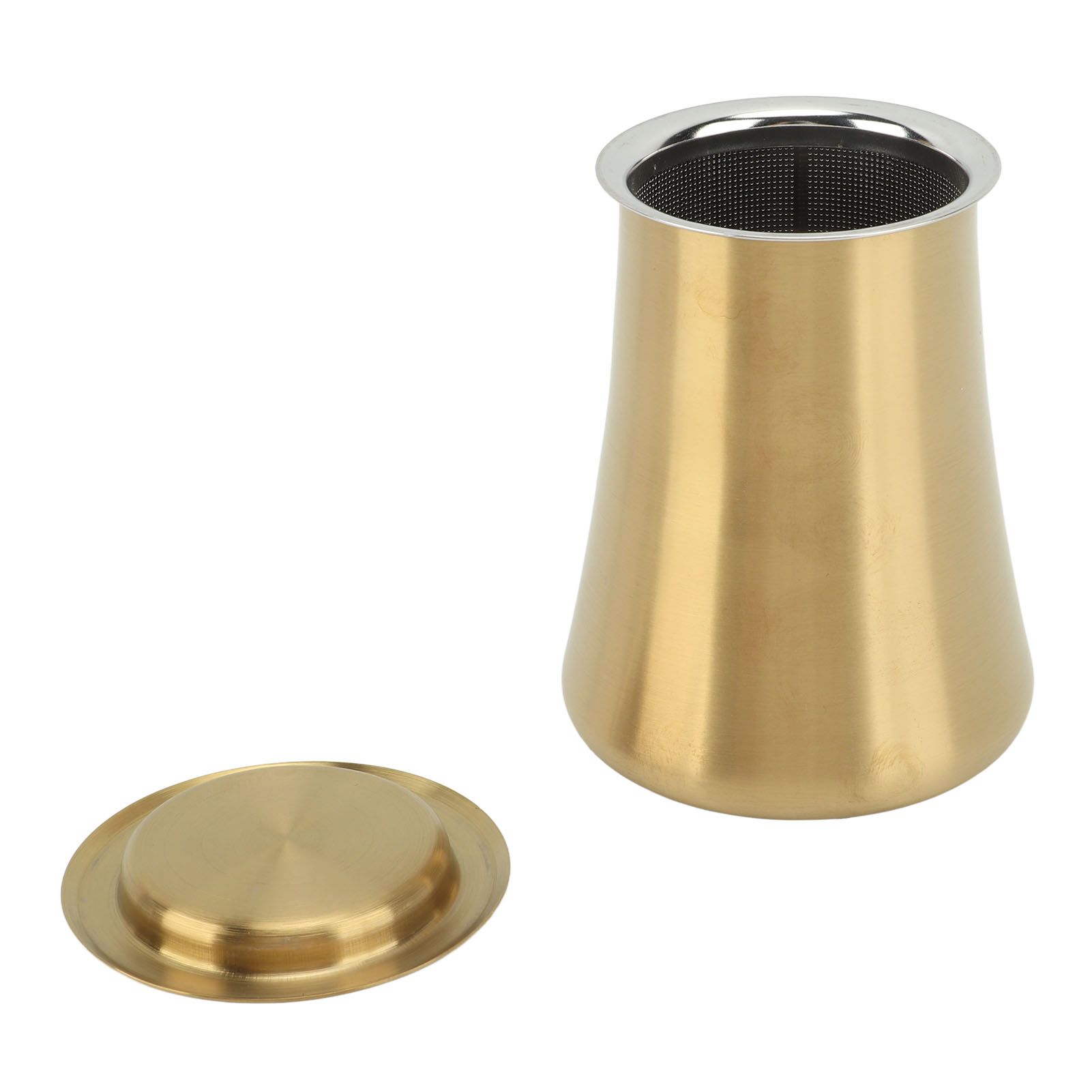 Coffee Sifter Cup Coffee Grind Sieve Fine Mesh Coffee Powder Sieve Cup 304 Stainless Steel Coffee Making Accessory for Home Gold - Image 4