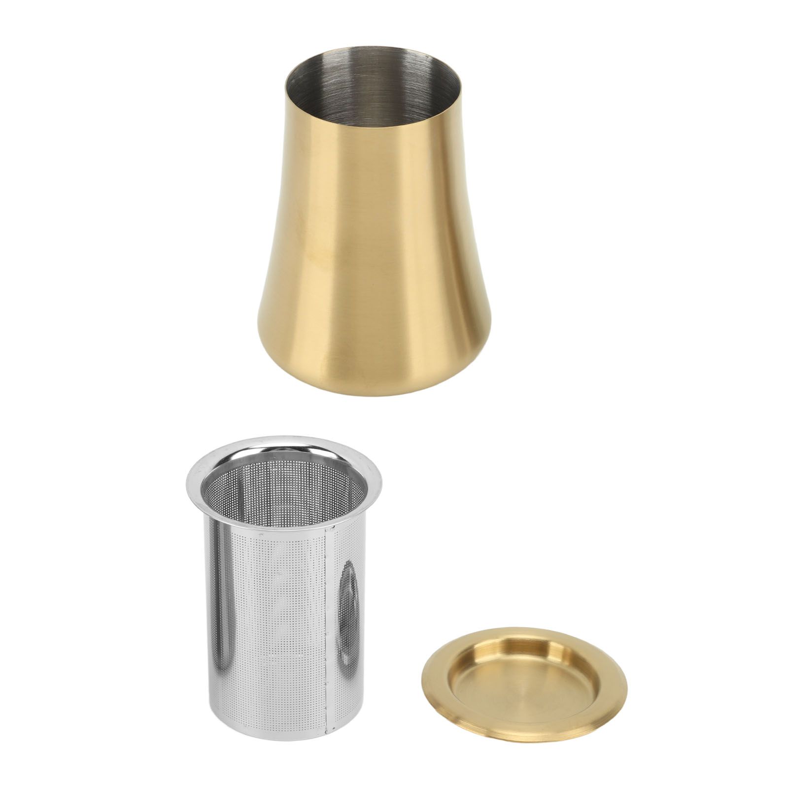 Coffee Sifter Cup Coffee Grind Sieve Fine Mesh Coffee Powder Sieve Cup 304 Stainless Steel Coffee Making Accessory for Home Gold - Image 7