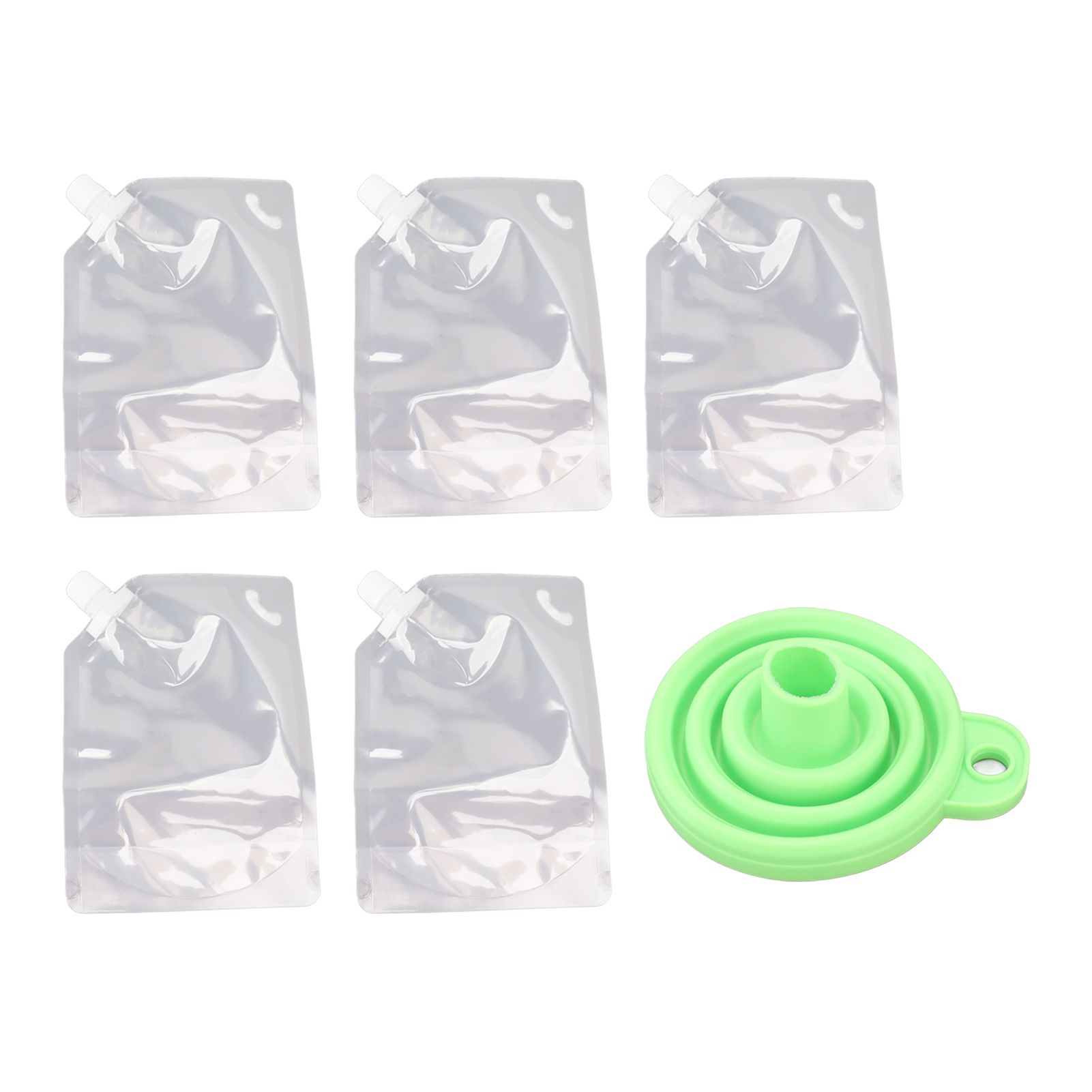 5Pcs Grain Sealed Storage Bag Reusable Transparent Grain Storage Bag for Rice Cereals Flour Nuts 1kg - Image 1